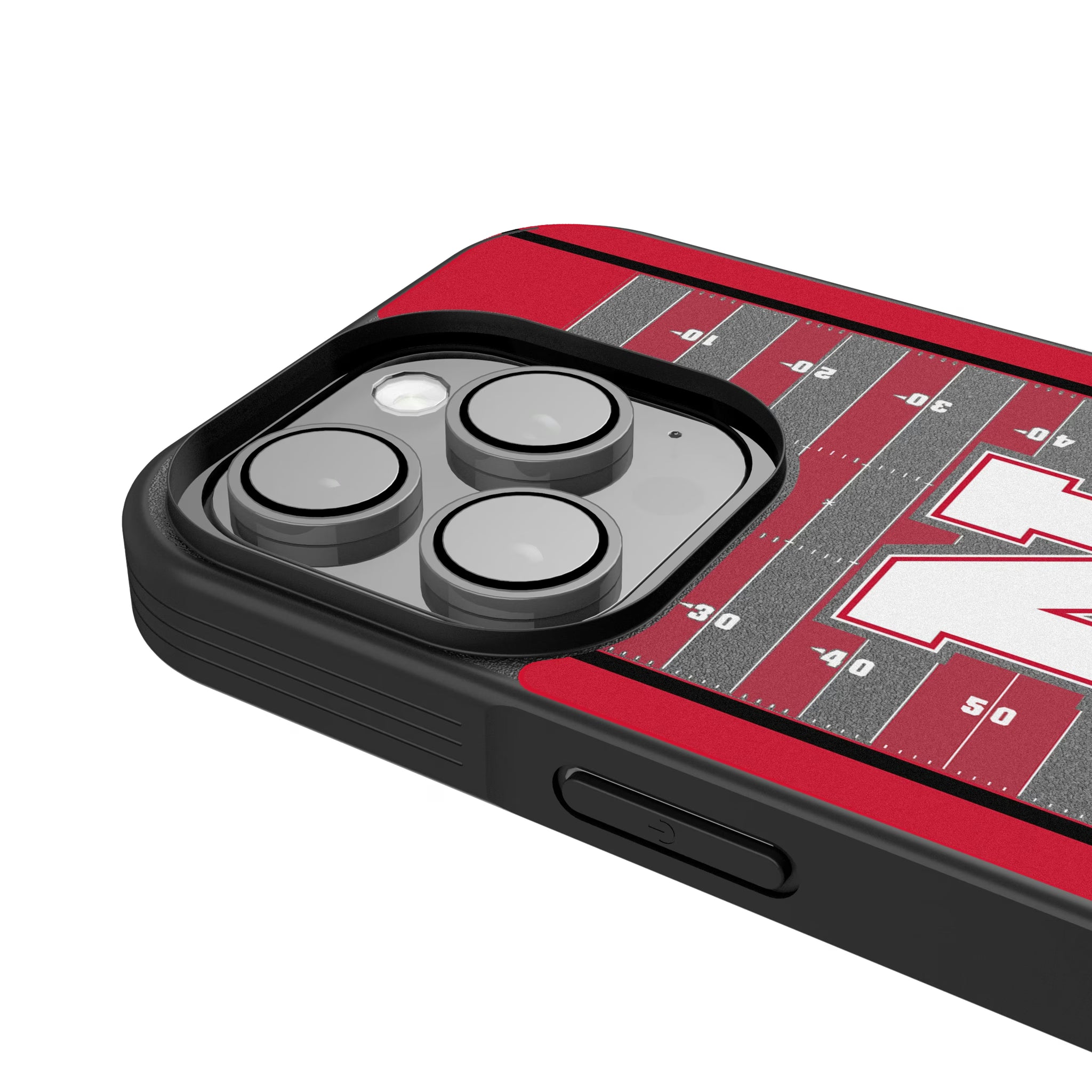 University of Nebraska Huskers Block N Field iPhone Bump Phone Case for Apple iPhone - Detail