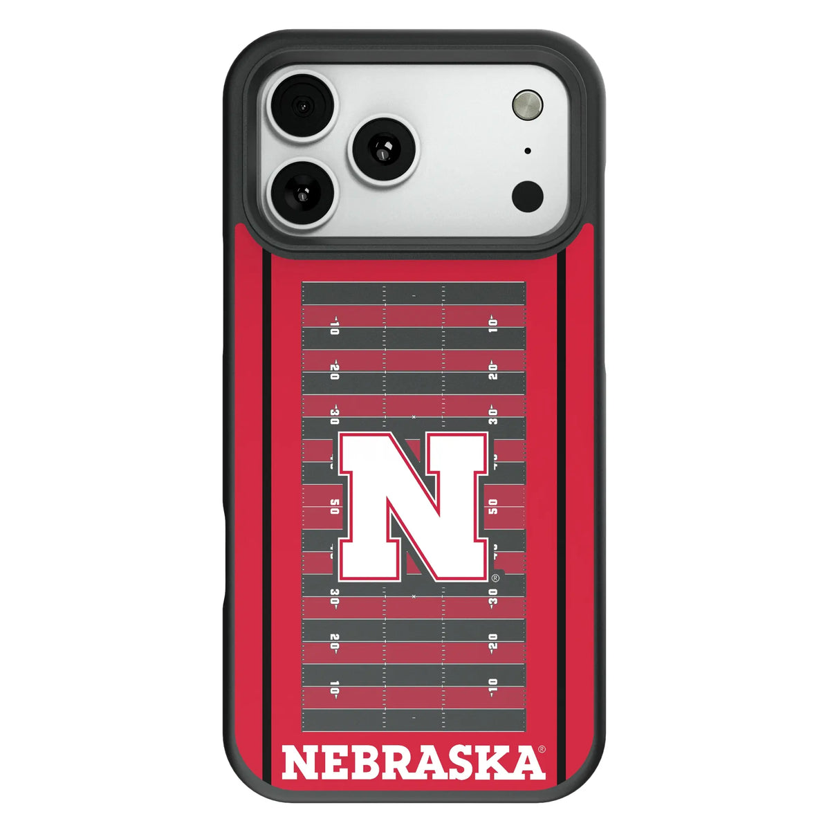 University of Nebraska Huskers Block N Field Bump Phone Case for Apple iPhone