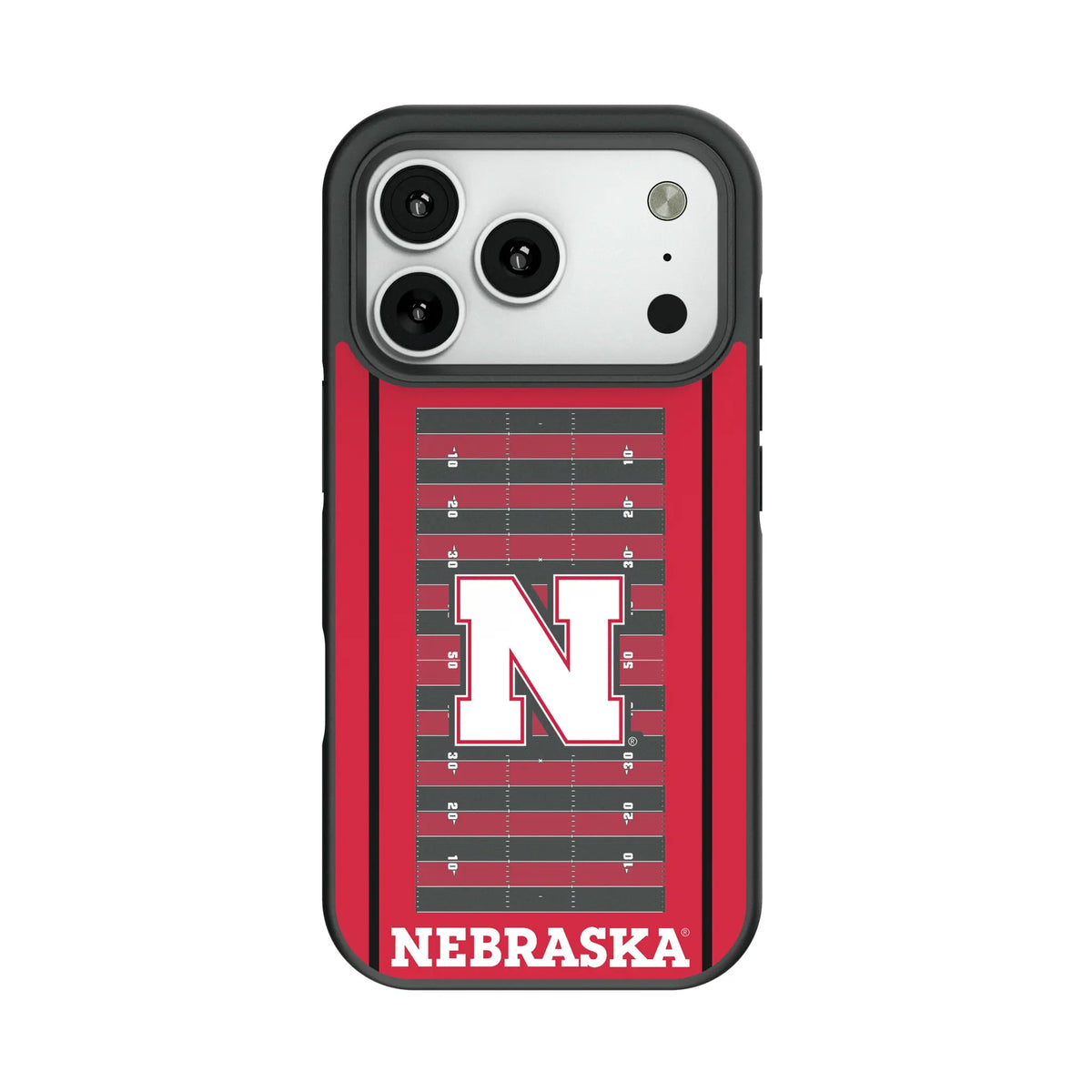 University of Nebraska Huskers Block N Field Bump Phone Case for Apple iPhone