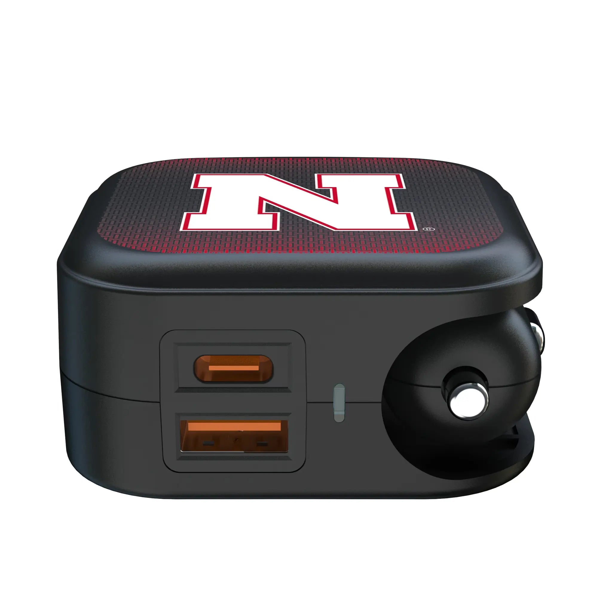 University of Nebraska Huskers Block N Linen 2 in 1 USB A/C Charger