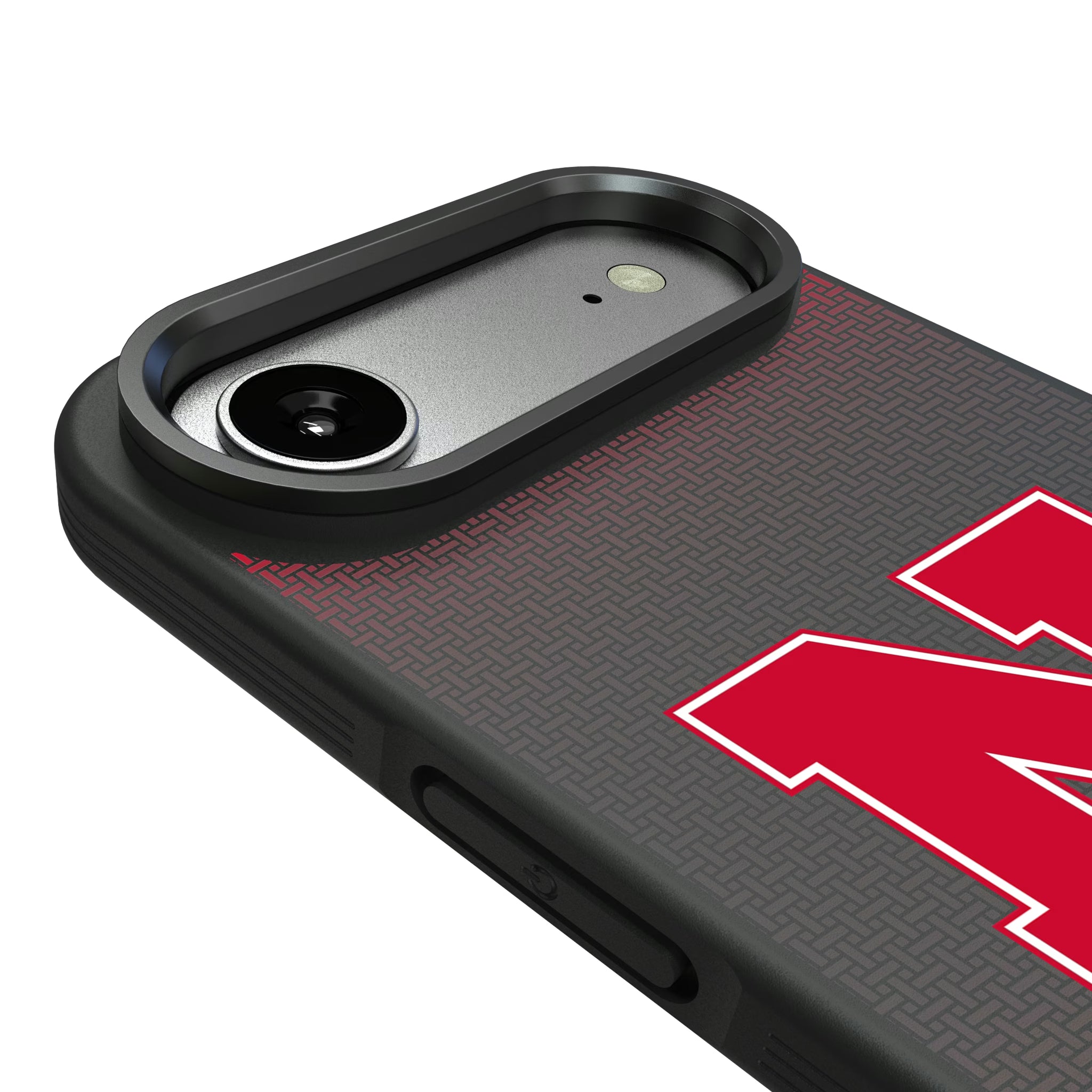 University of Nebraska Huskers Block N Linen iPhone Bump Phone Case for Apple iPhone - Detail#Device_iPhone Air