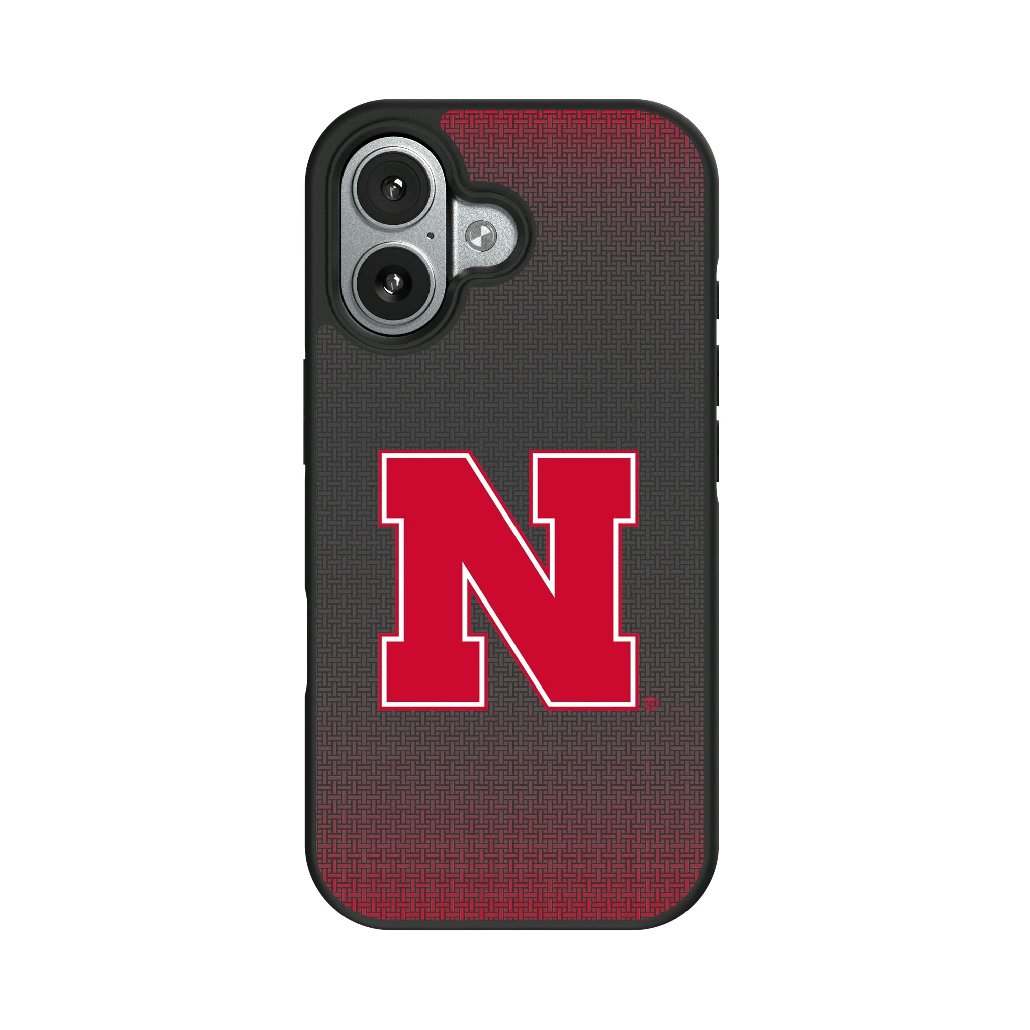 University of Nebraska Huskers Block N Linen iPhone Bump Phone Case for Apple iPhone#Device_iPhone 17