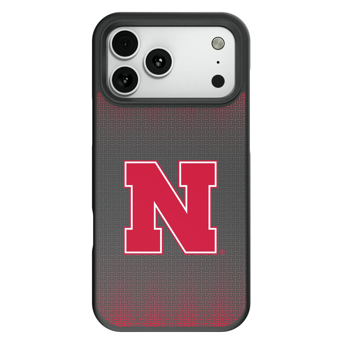 University of Nebraska Huskers Block N Linen Bump Phone Case for Apple iPhone