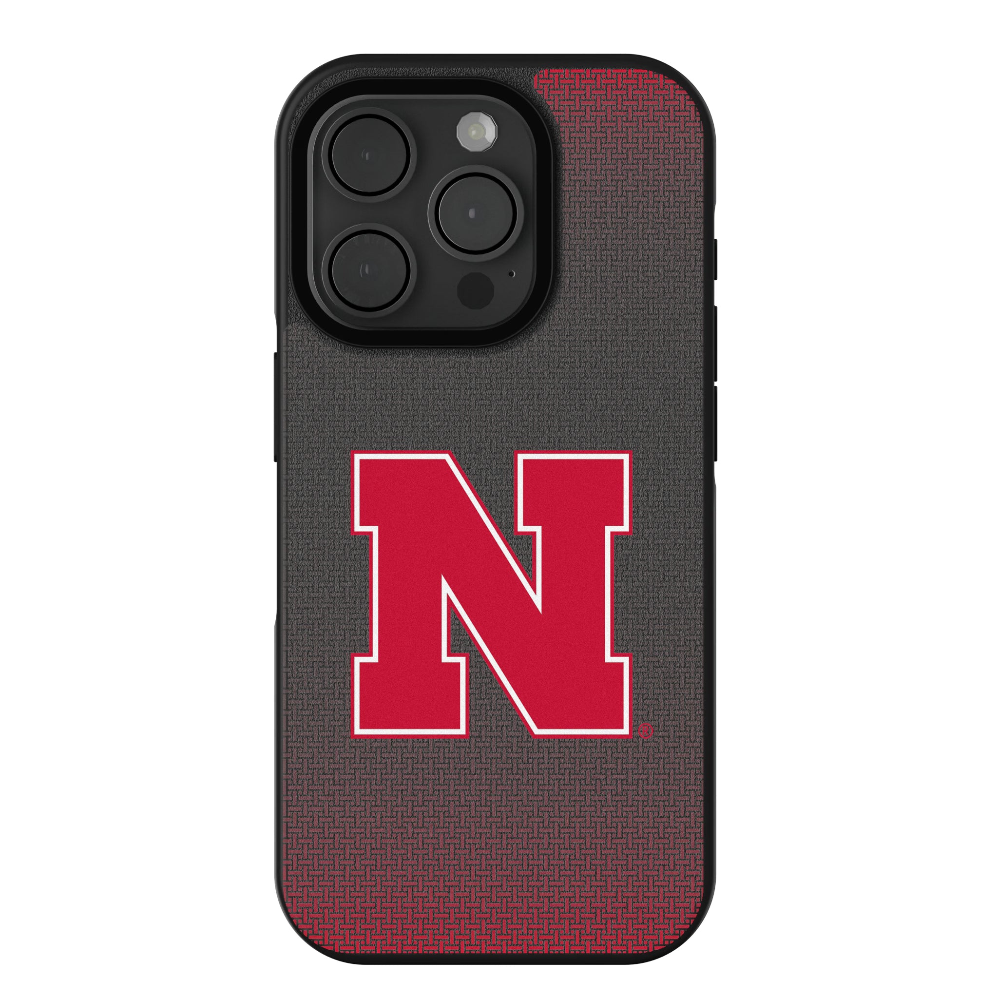 University of Nebraska Huskers Block N Linen iPhone Bump Phone Case for Apple iPhone