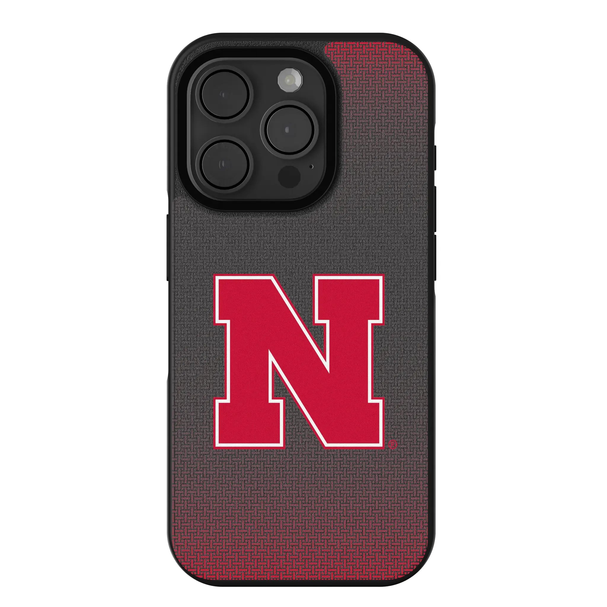University of Nebraska Huskers Block N Linen iPhone Bump Phone Case for Apple iPhone