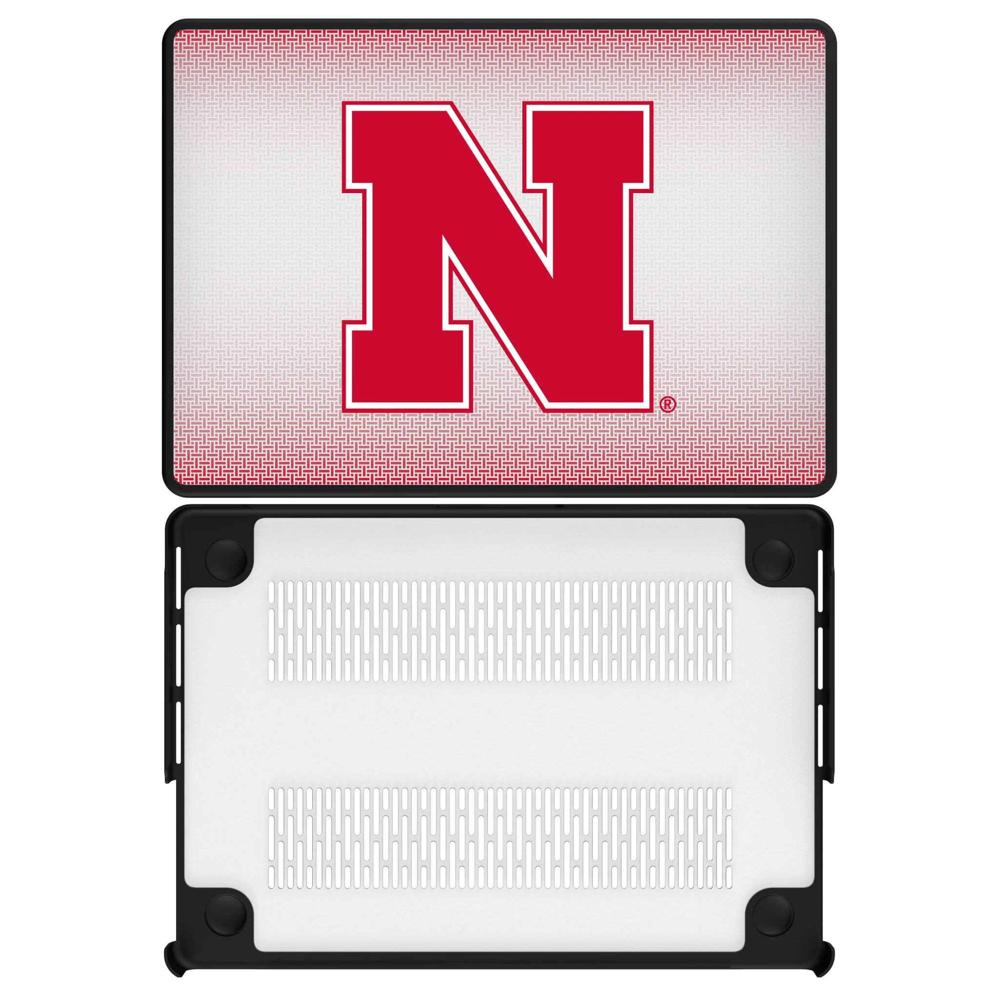 University of Nebraska Huskers Block N Linen MacBook Laptop Case for Apple MacBook#Device_MacBook Pro (14-inch, 2021) / MacBook Pro (14-inch, 2023) / MacBook Pro (14-inch, 2024)