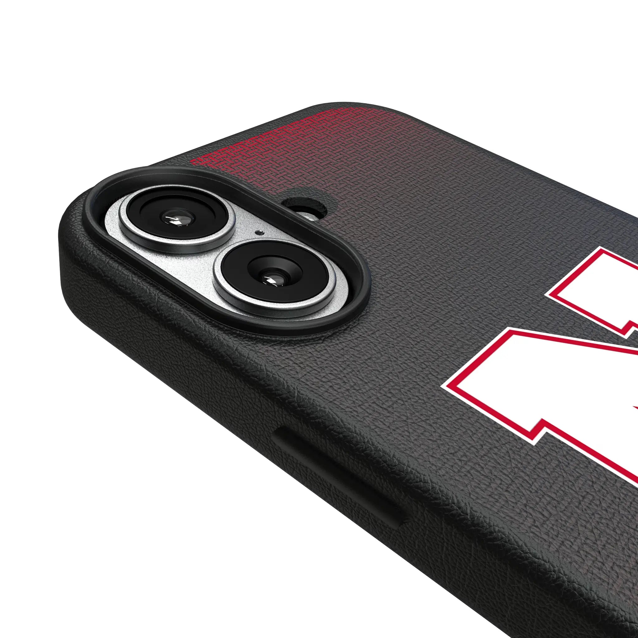 University of Nebraska Huskers Block N Linen iPhone MagSafe Compatible Phone Case for Apple iPhone - Detail#Device_iPhone 17
