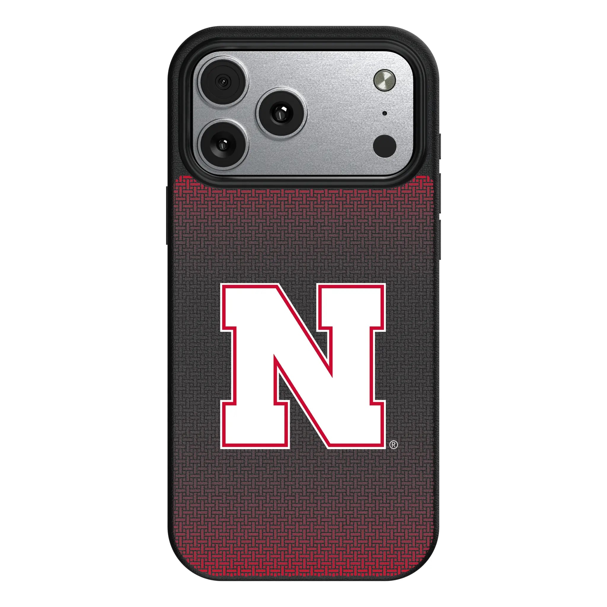 University of Nebraska Huskers Block N Linen iPhone MagSafe Compatible Phone Case for Apple iPhone#Device_iPhone 17 Pro Max