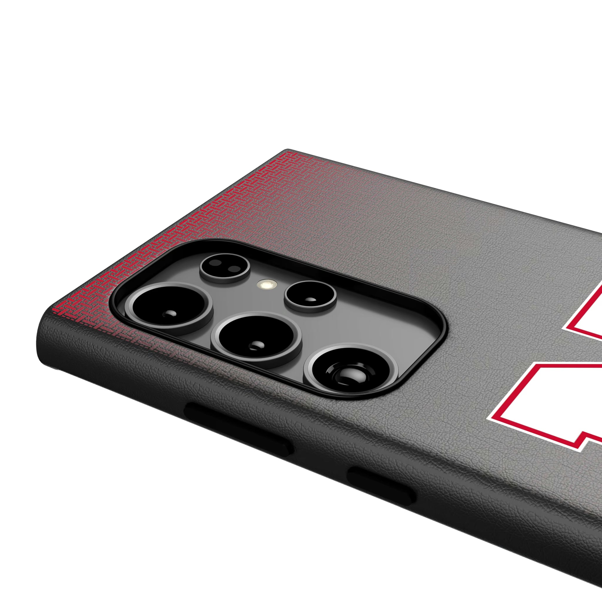 University of Nebraska Huskers Block N Linen Galaxy MagSafe Compatible Phone Case for Samsung Galaxy - Detail