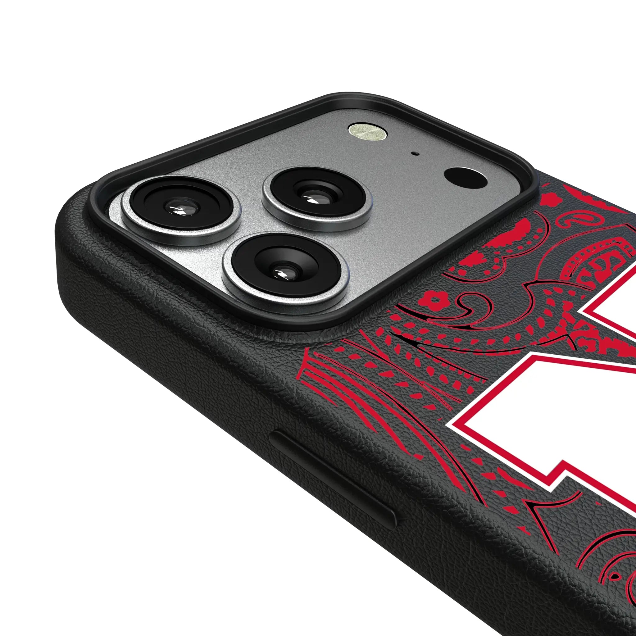 University of Nebraska Huskers Block N Paisley iPhone MagSafe Compatible Phone Case for Apple iPhone - Detail#Device_iPhone 17 Pro