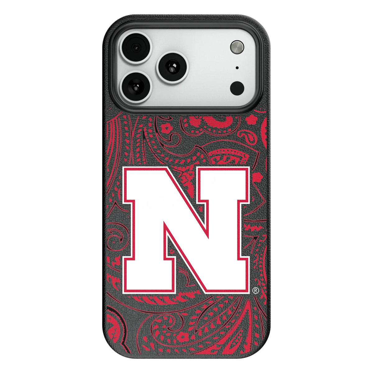 University of Nebraska Huskers Block N Paisley MagSafe Compatible Phone Case for Apple iPhone