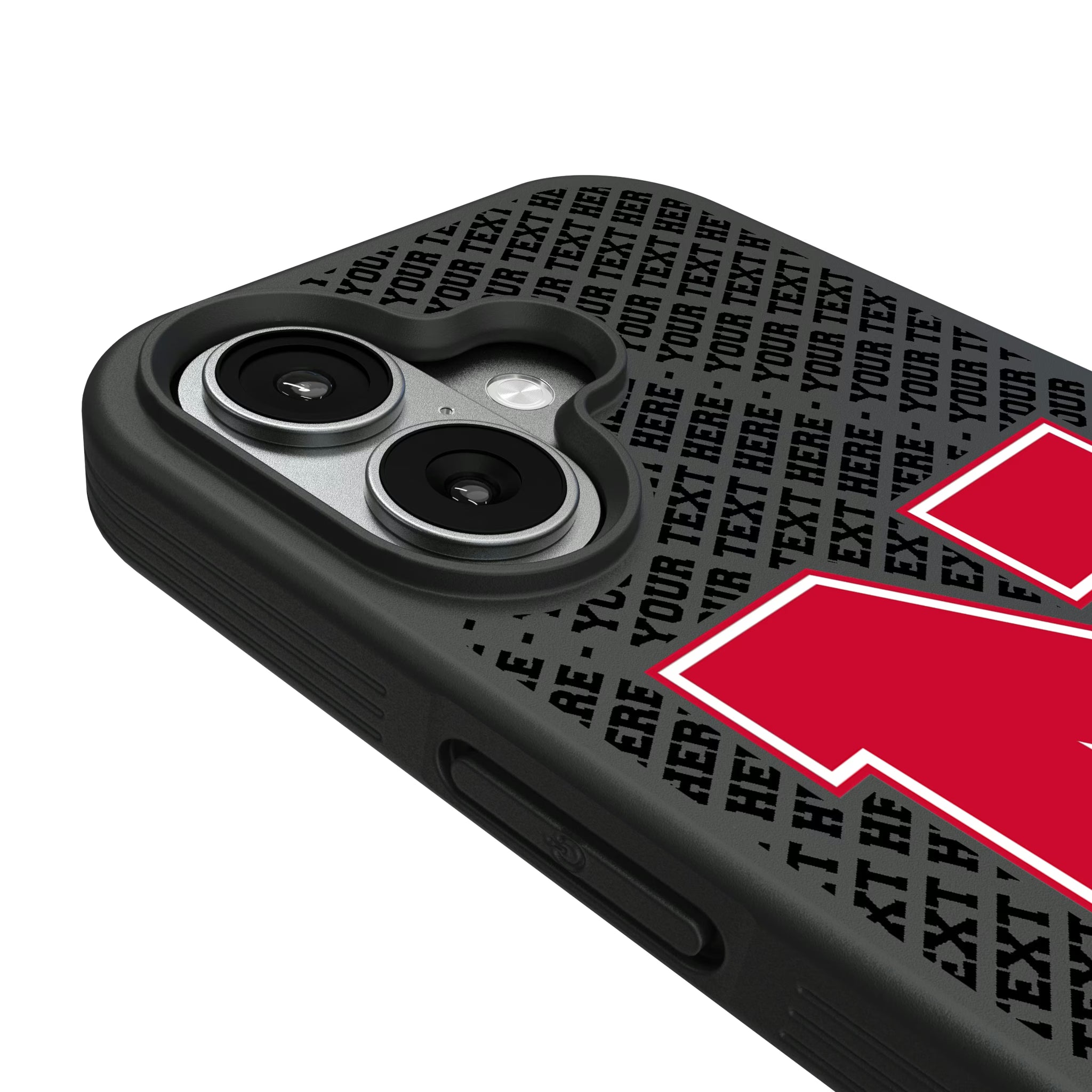 University of Nebraska Huskers Block N Personalized EndZone Plus iPhone Bump Phone Case for Apple iPhone - Detail#Device_iPhone 17