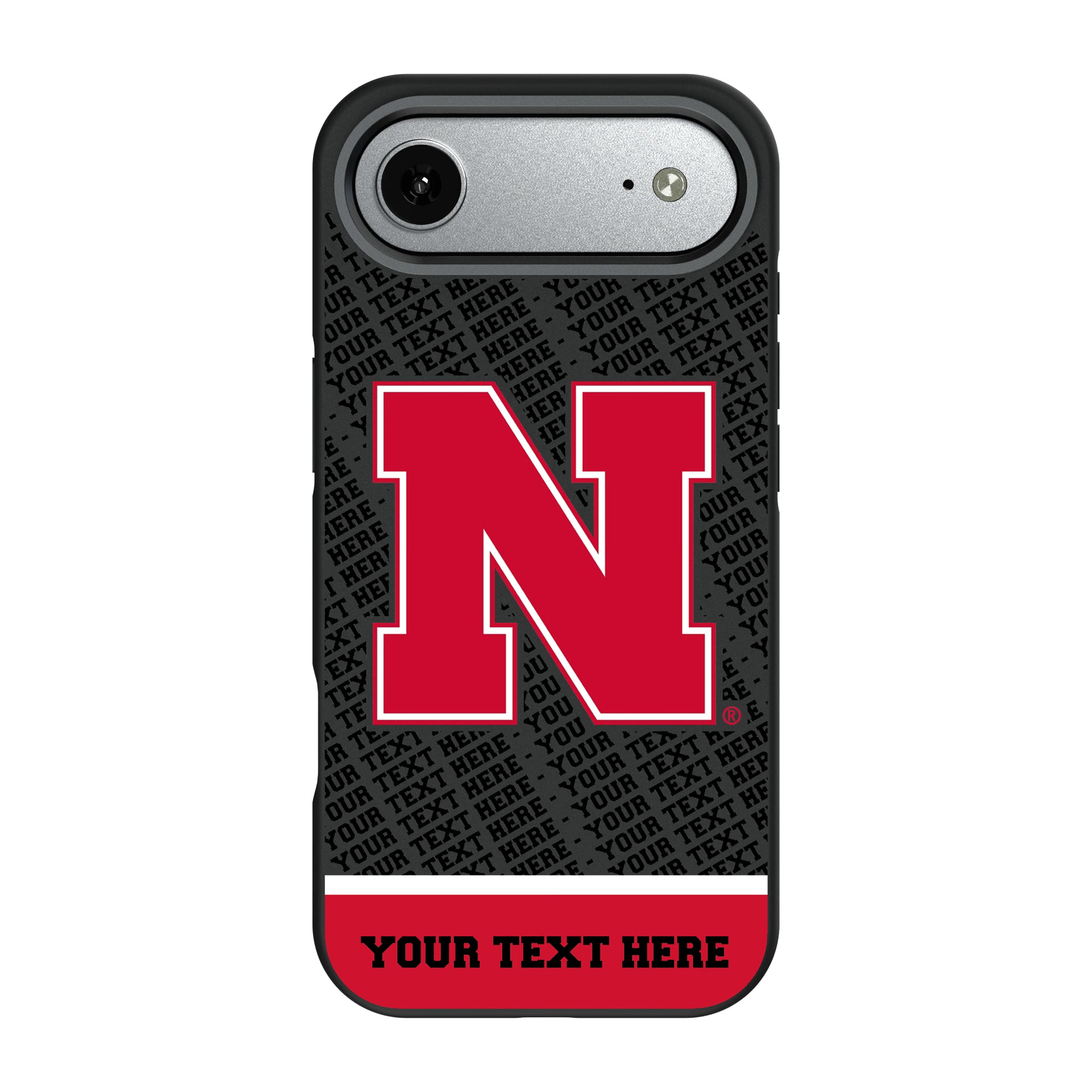 University of Nebraska Huskers Block N Personalized EndZone Plus iPhone Bump Phone Case for Apple iPhone#Device_iPhone Air