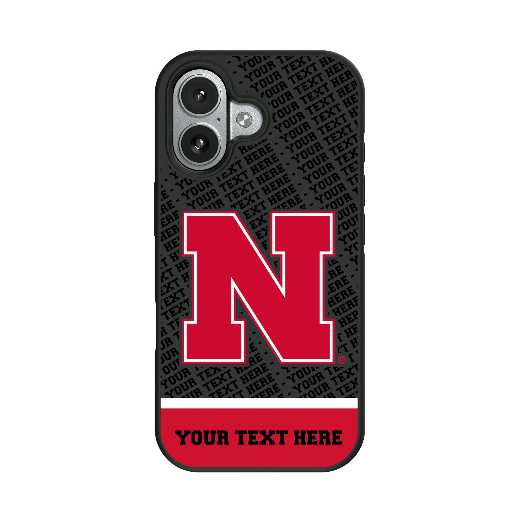 University of Nebraska Huskers Block N Personalized EndZone Plus iPhone Bump Phone Case for Apple iPhone#Device_iPhone 17