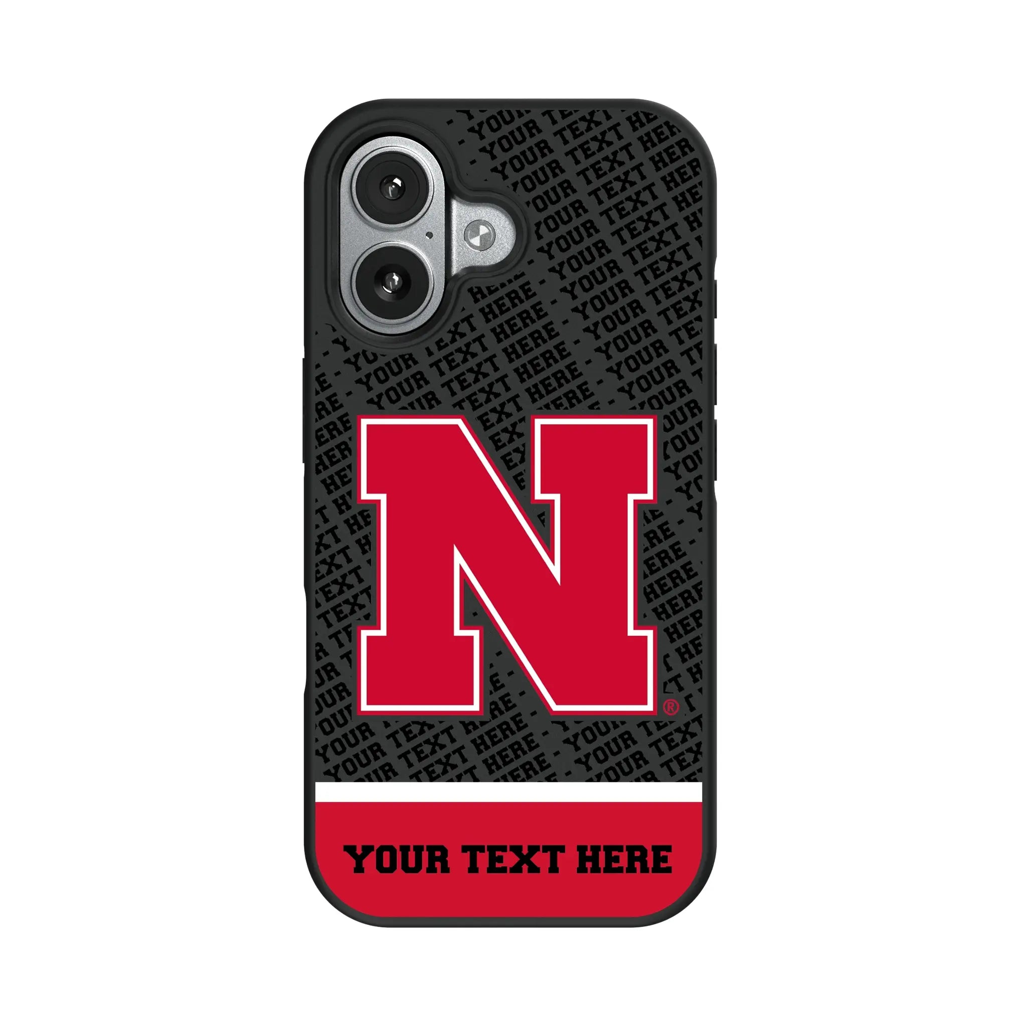 University of Nebraska Huskers Block N Personalized EndZone Plus iPhone Bump Phone Case for Apple iPhone#Device_iPhone 17