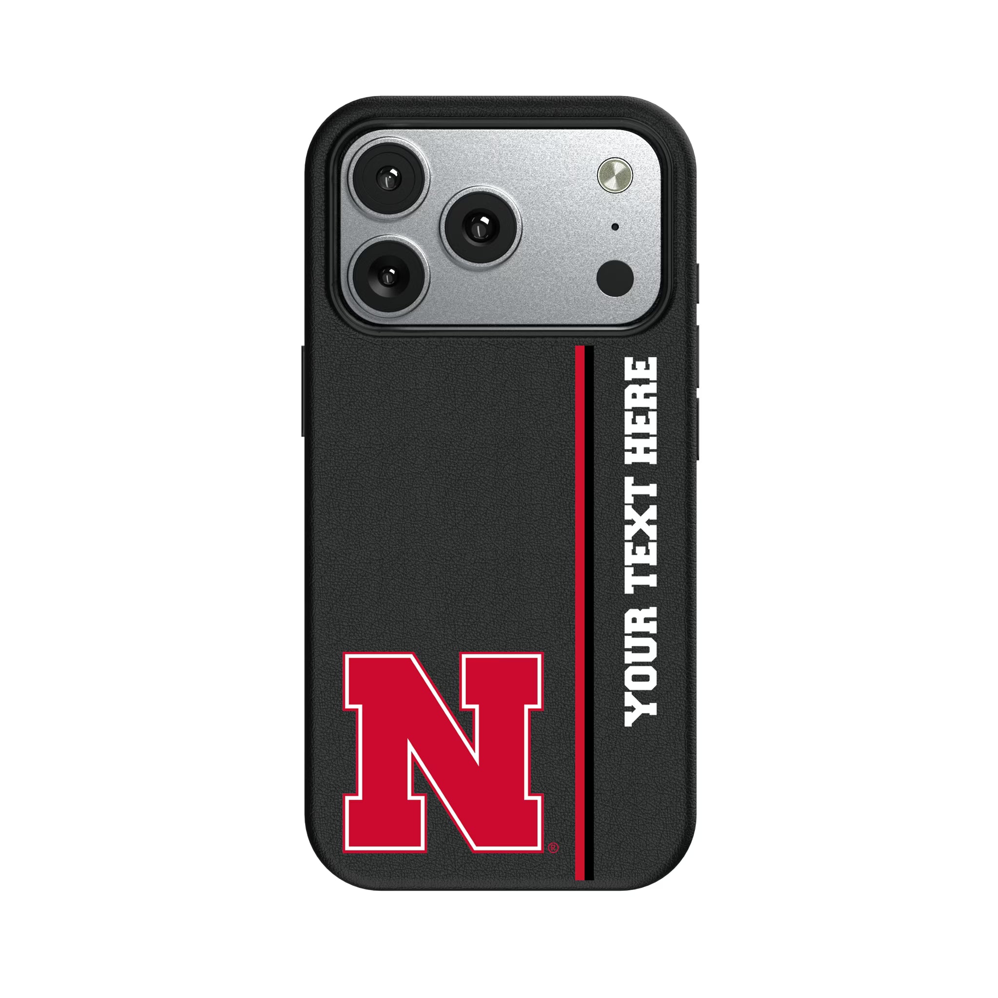 University of Nebraska Huskers Block N Personalized Sidebard iPhone MagSafe Compatible Phone Case for Apple iPhone#Device_iPhone 17 Pro