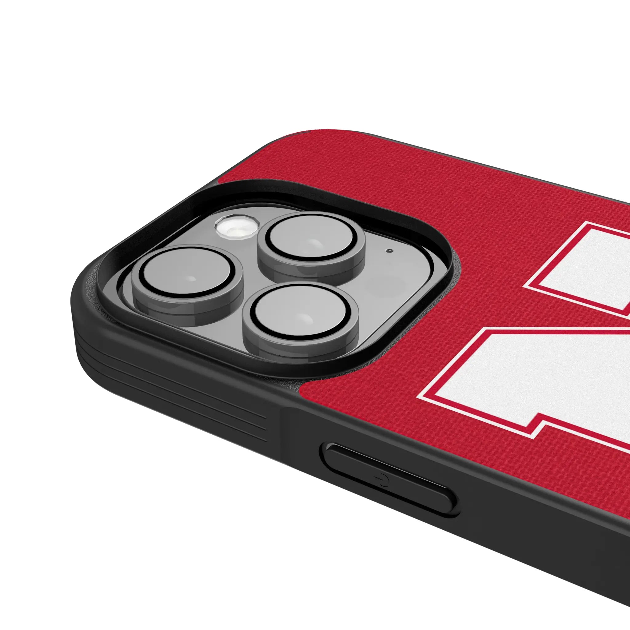 University of Nebraska Huskers Block N Personalized Stripe iPhone Bump Phone Case for Apple iPhone - Detail