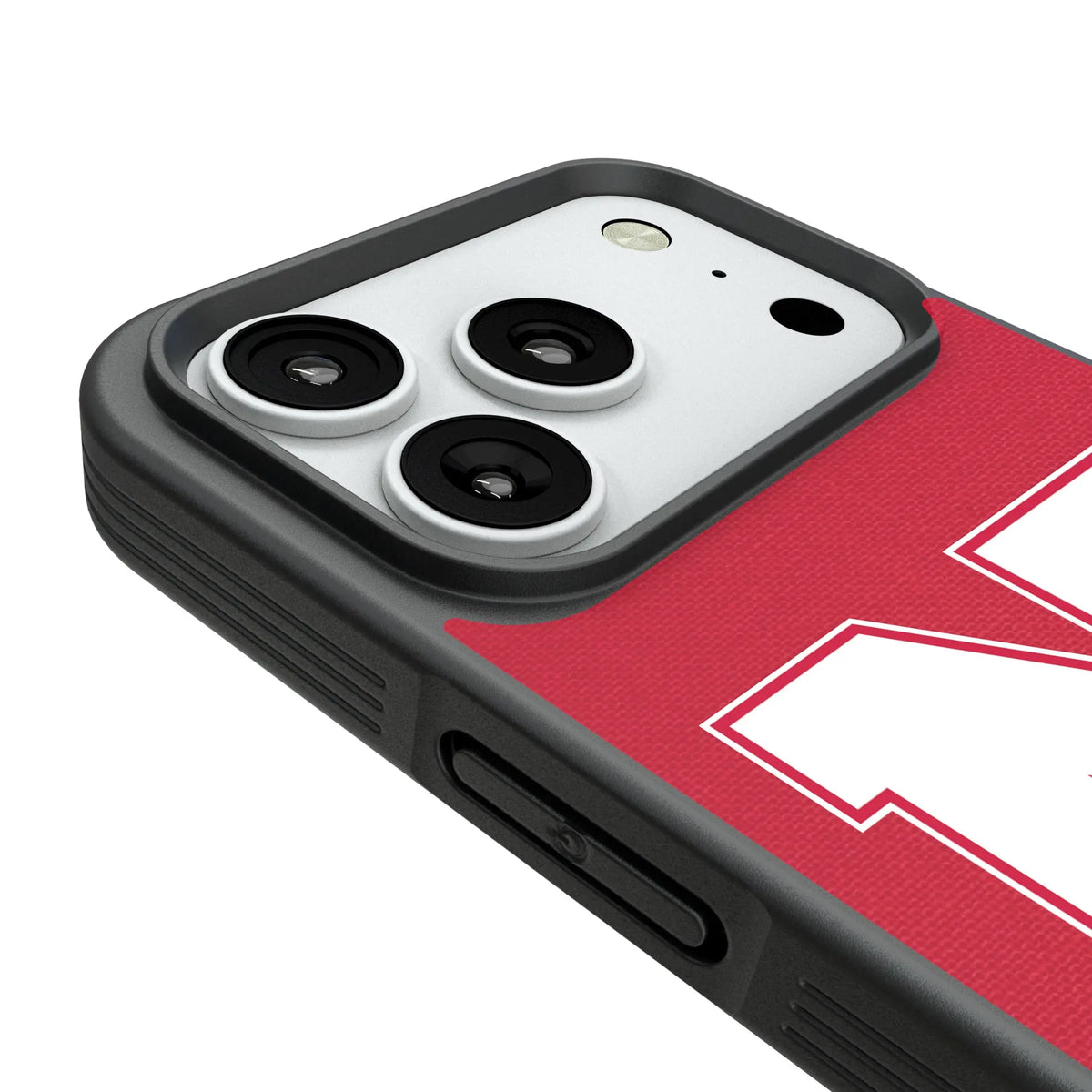 University of Nebraska Huskers Block N Personalized Stripe iPhone Bump Phone Case for Apple iPhone - Detail#Device_iPhone 18 Pro