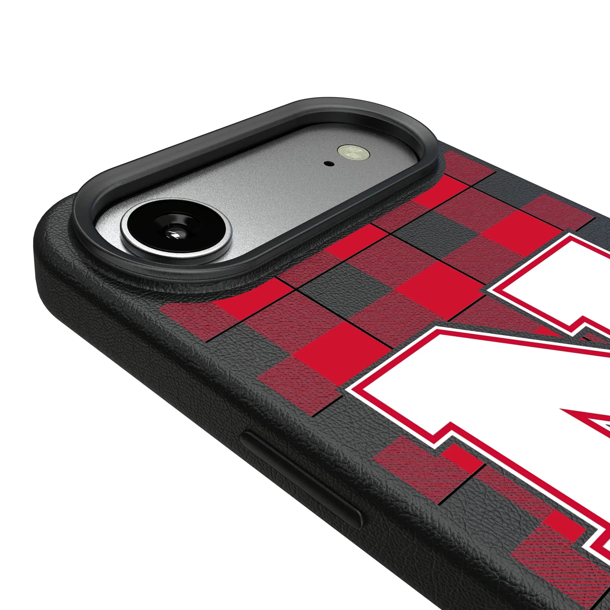 University of Nebraska Huskers Block N Plaid iPhone MagSafe Compatible Phone Case for Apple iPhone - Detail#Device_iPhone Air