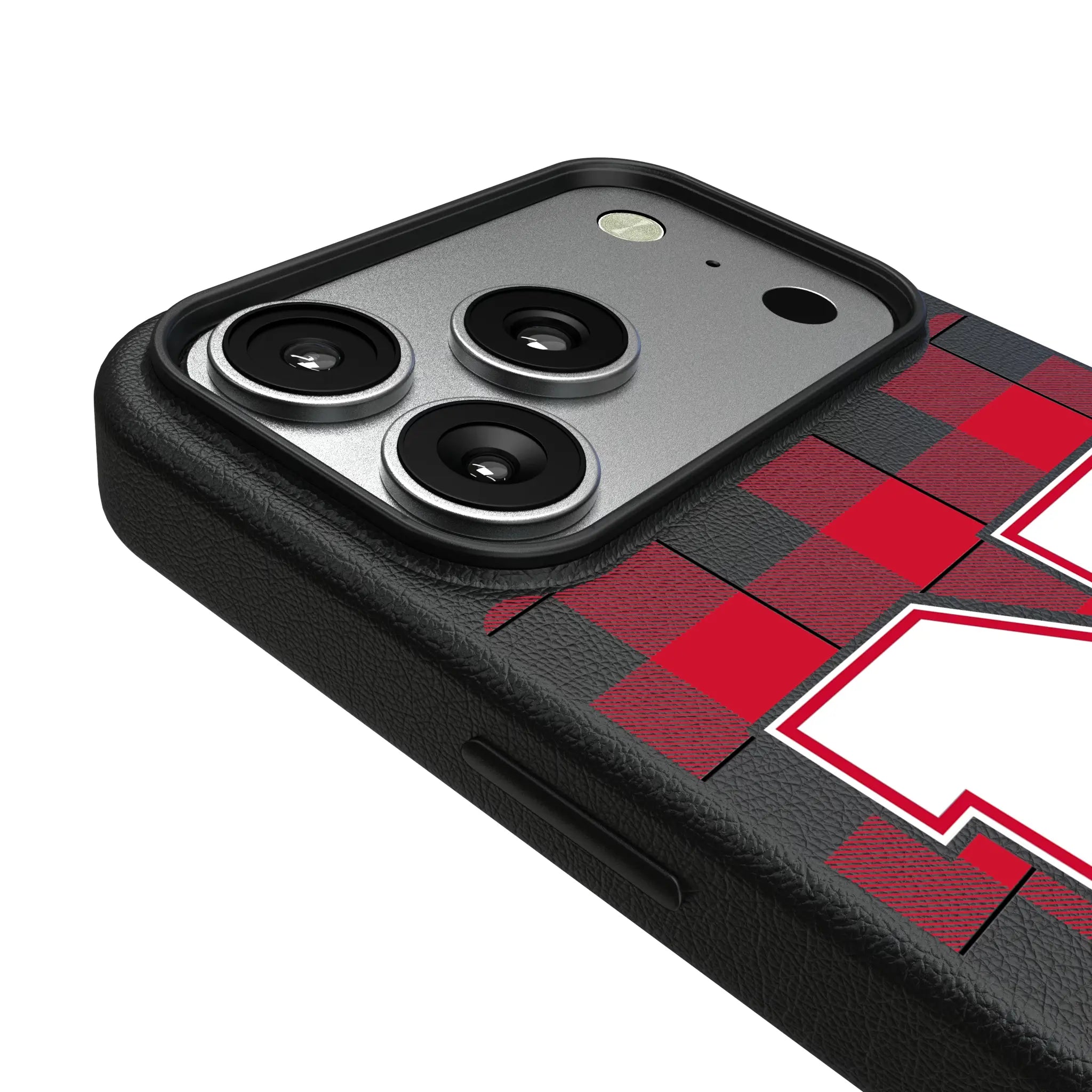 University of Nebraska Huskers Block N Plaid iPhone MagSafe Compatible Phone Case for Apple iPhone - Detail#Device_iPhone 17 Pro