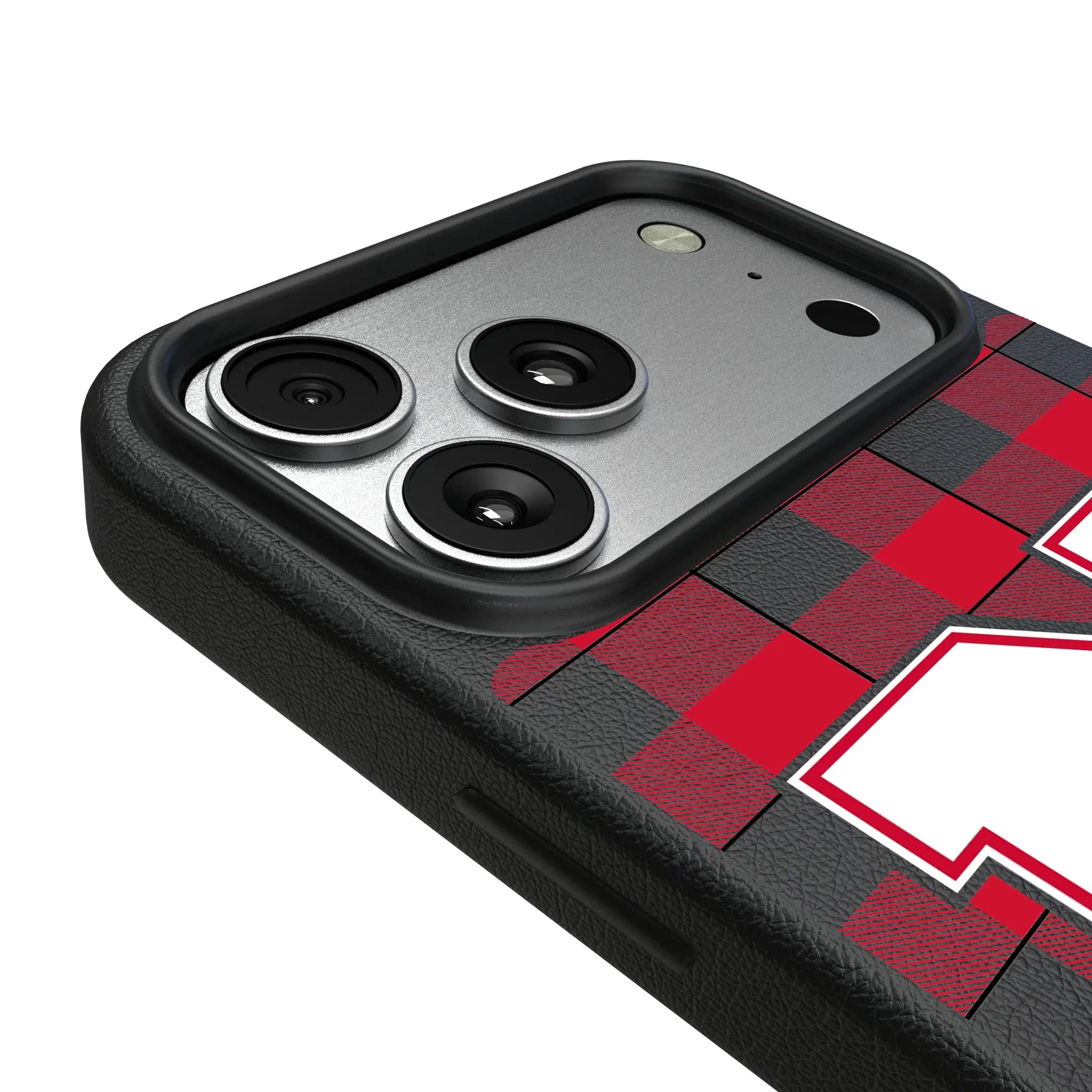 University of Nebraska Huskers Block N Plaid iPhone MagSafe Compatible Phone Case for Apple iPhone - Detail#Device_iPhone 17 Pro Max