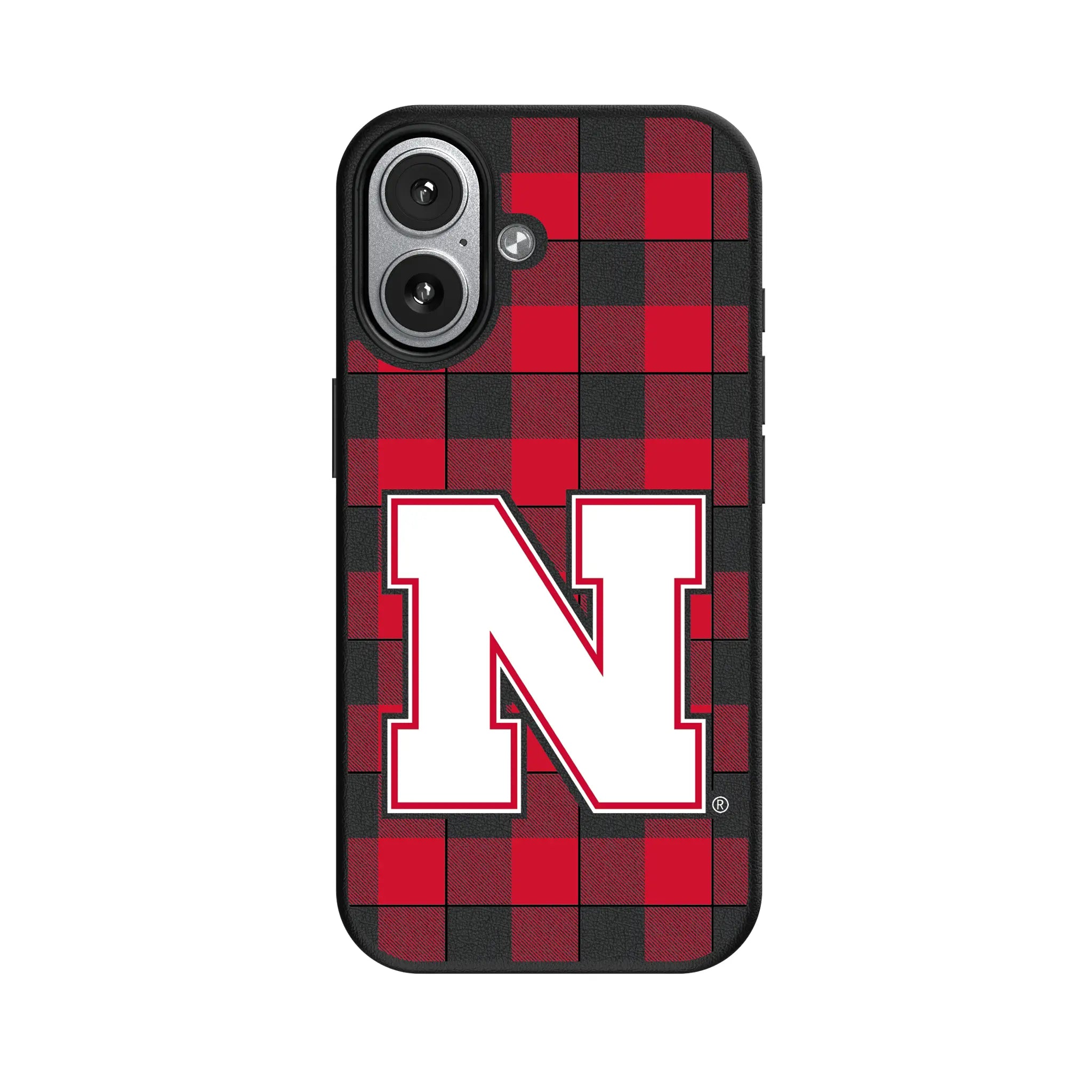 University of Nebraska Huskers Block N Plaid iPhone MagSafe Compatible Phone Case for Apple iPhone#Device_iPhone 17