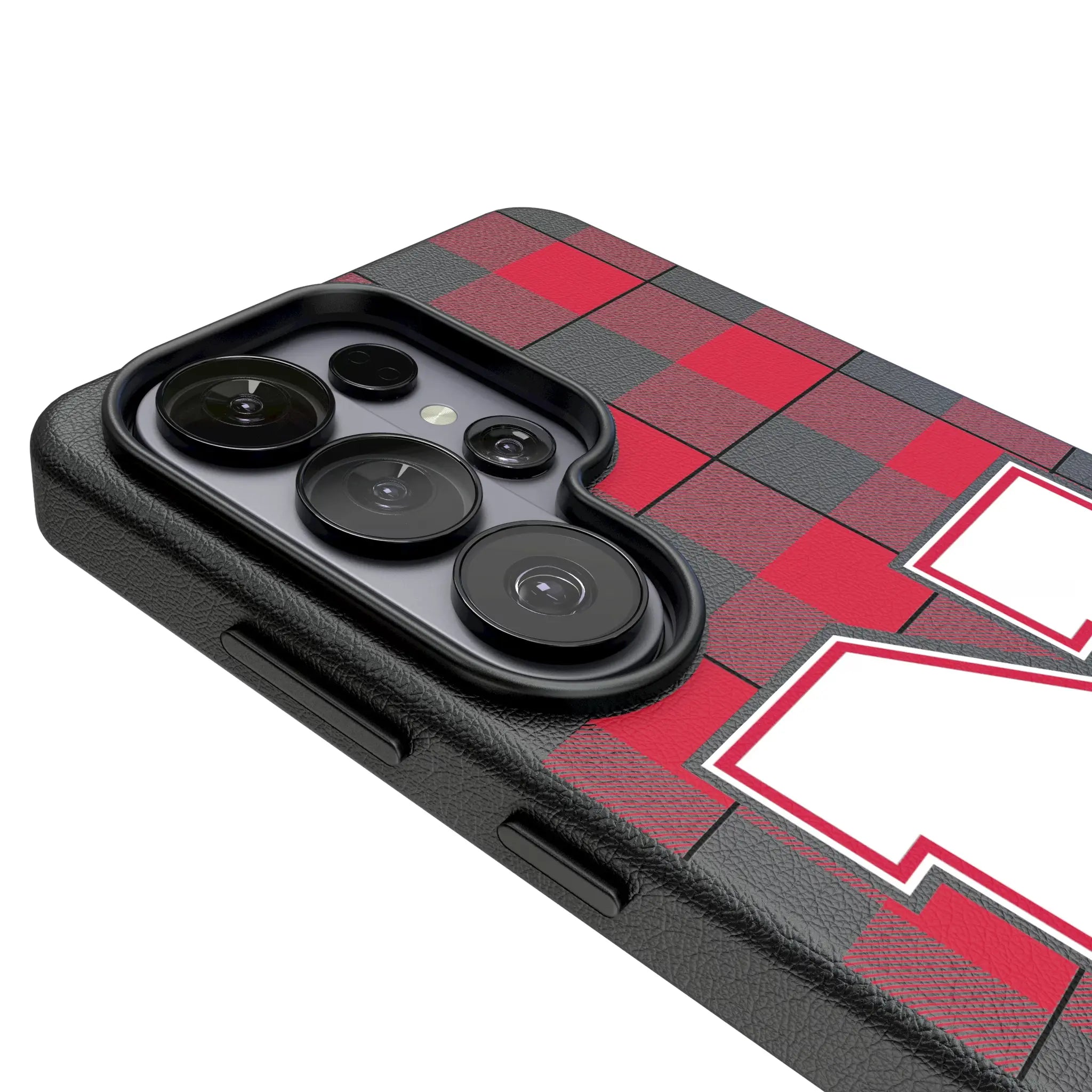 University of Nebraska Huskers Block N Plaid Galaxy MagSafe Compatible Phone Case for Samsung Galaxy - Detail#Device_Galaxy S26 Ultra