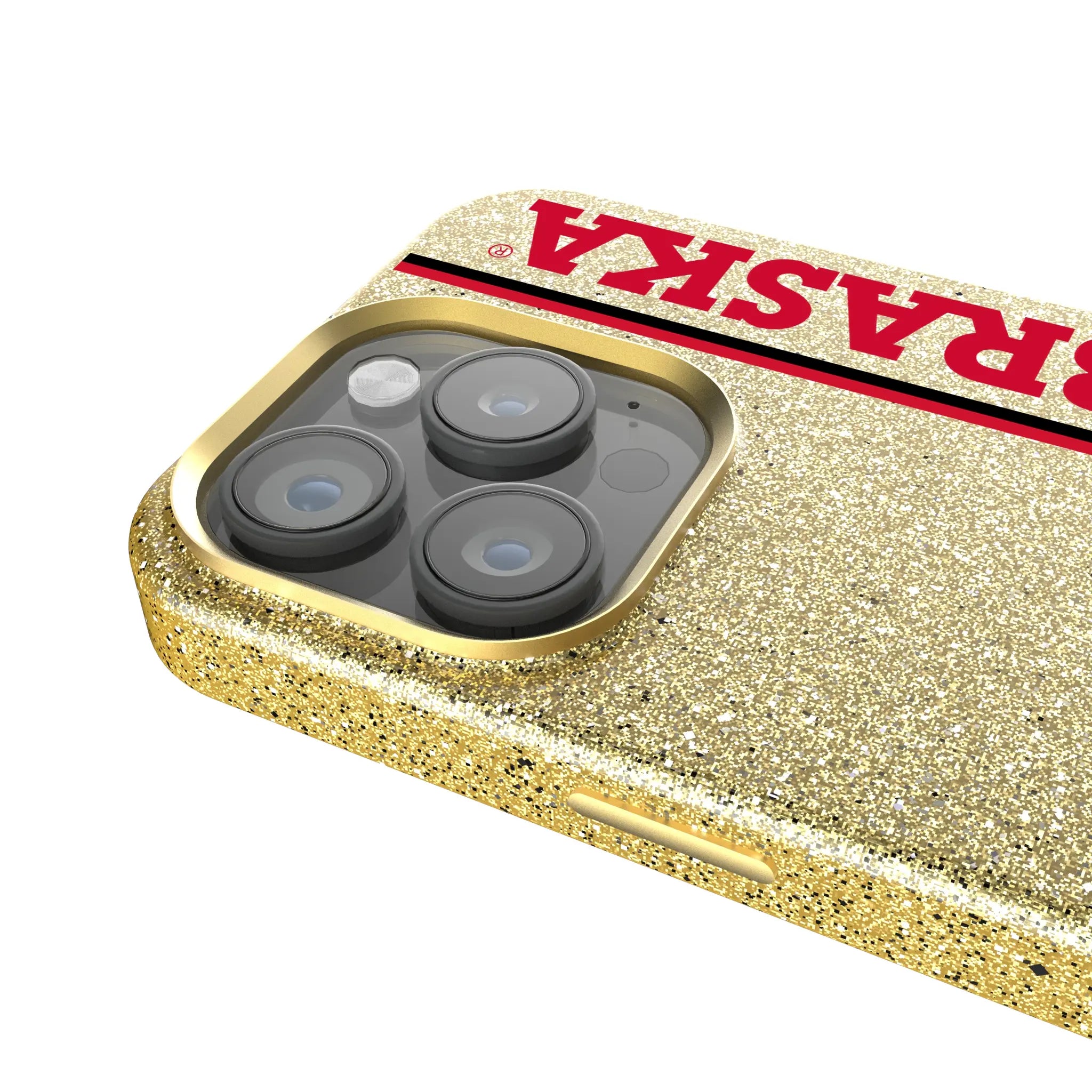 University of Nebraska Huskers Block N Sidebar iPhone Bling Phone Case for Apple iPhone - Detail