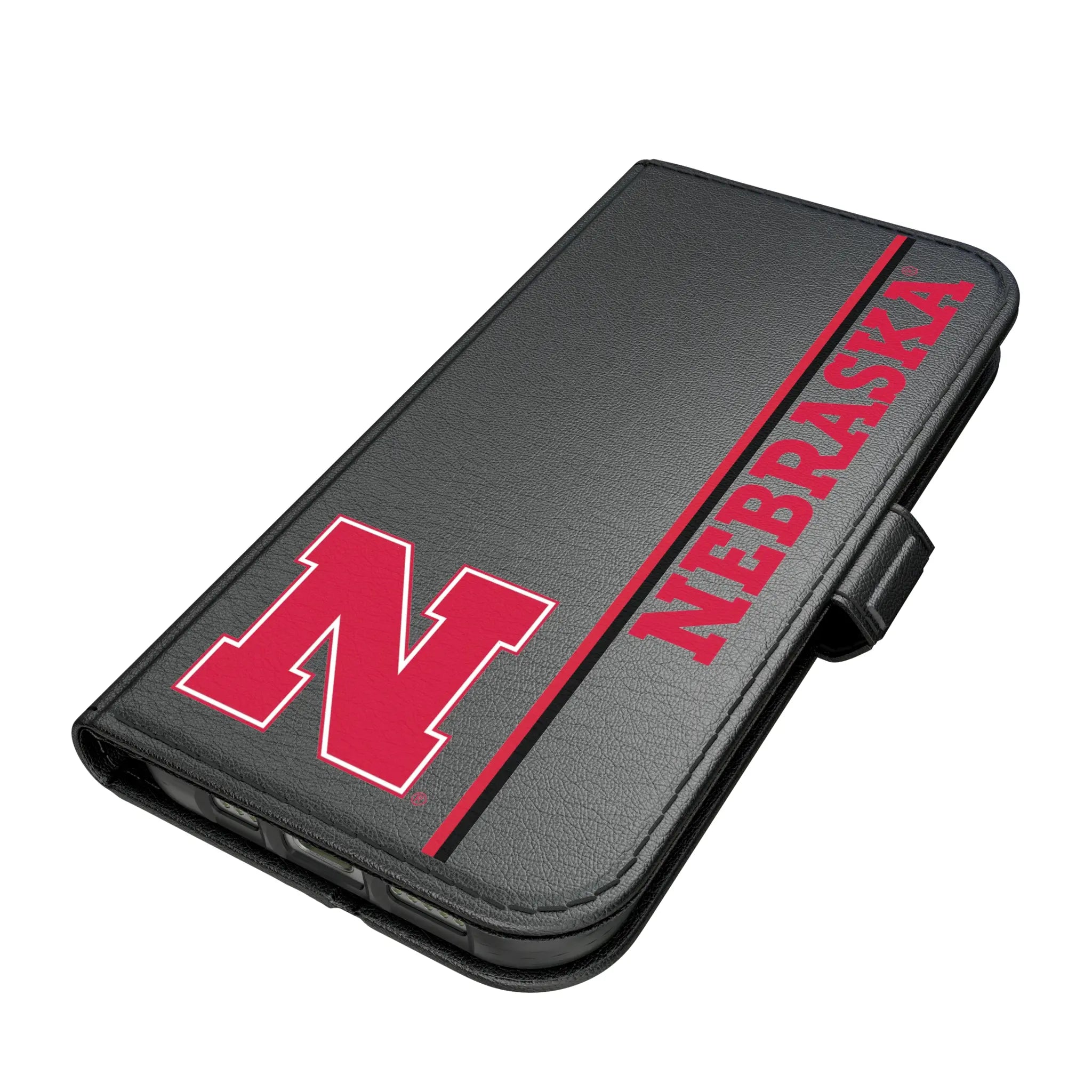 University of Nebraska Huskers Block N Sidebar iPhone Folio Phone Case for Apple iPhone#Device_iPhone 17