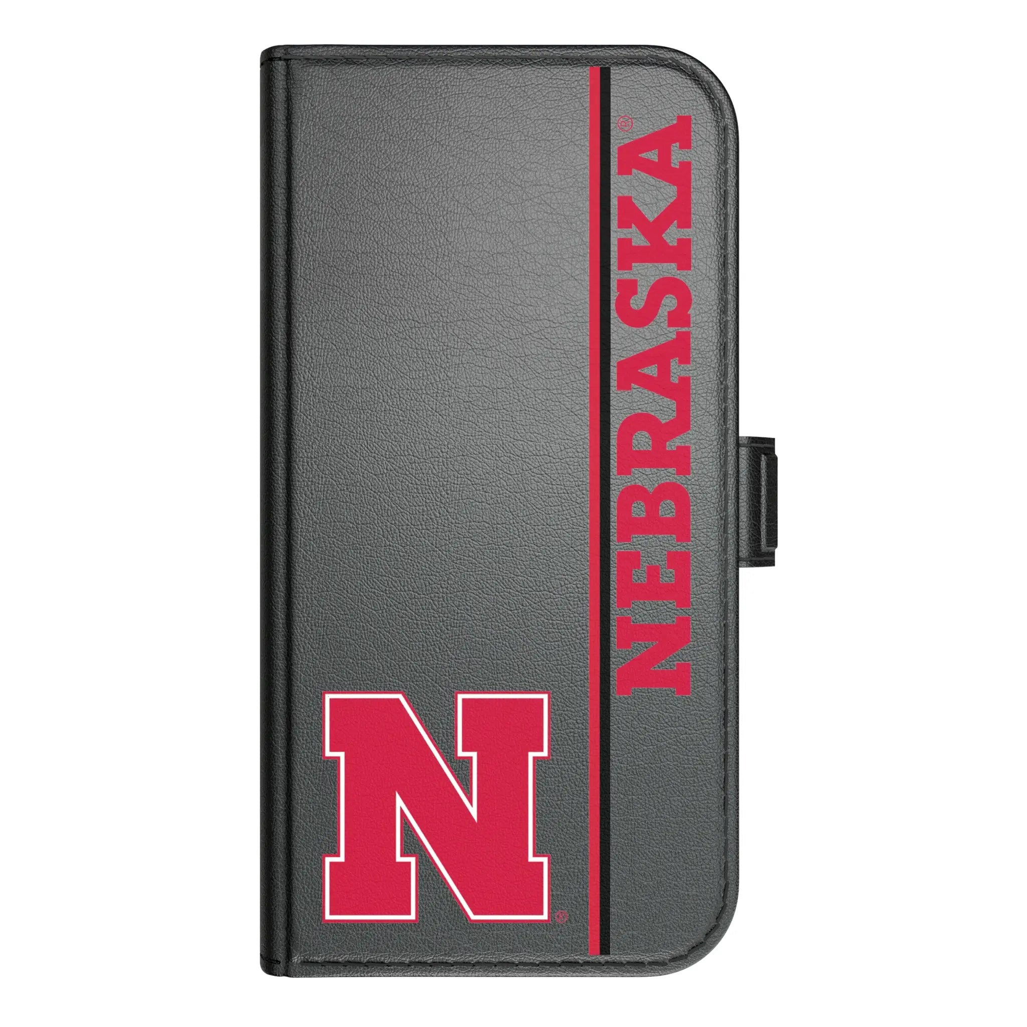 University of Nebraska Huskers Block N Sidebar iPhone Folio Phone Case for Apple iPhone#Device_iPhone 17