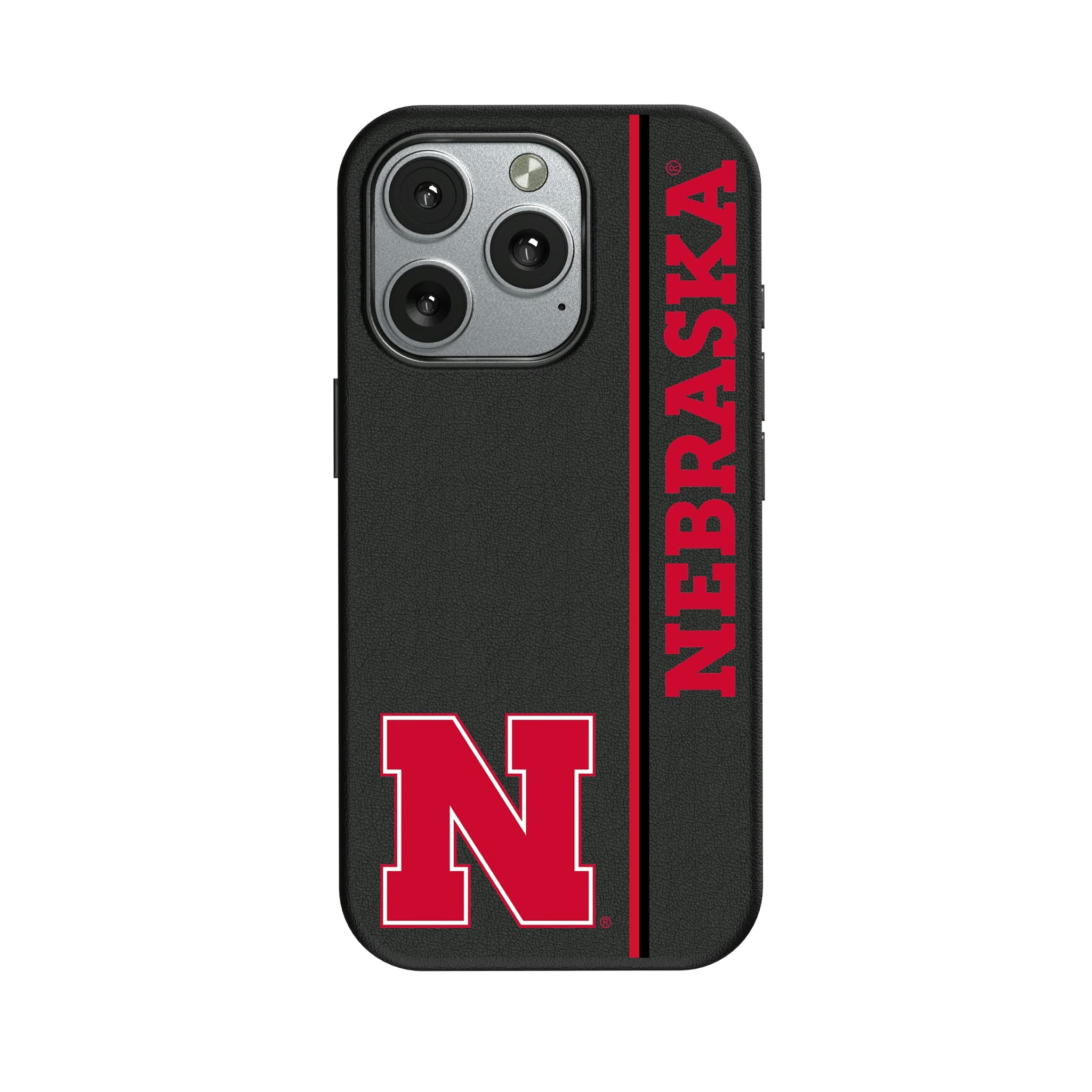 University of Nebraska Huskers Block N Sidebar iPhone MagSafe Compatible Phone Case for Apple iPhone