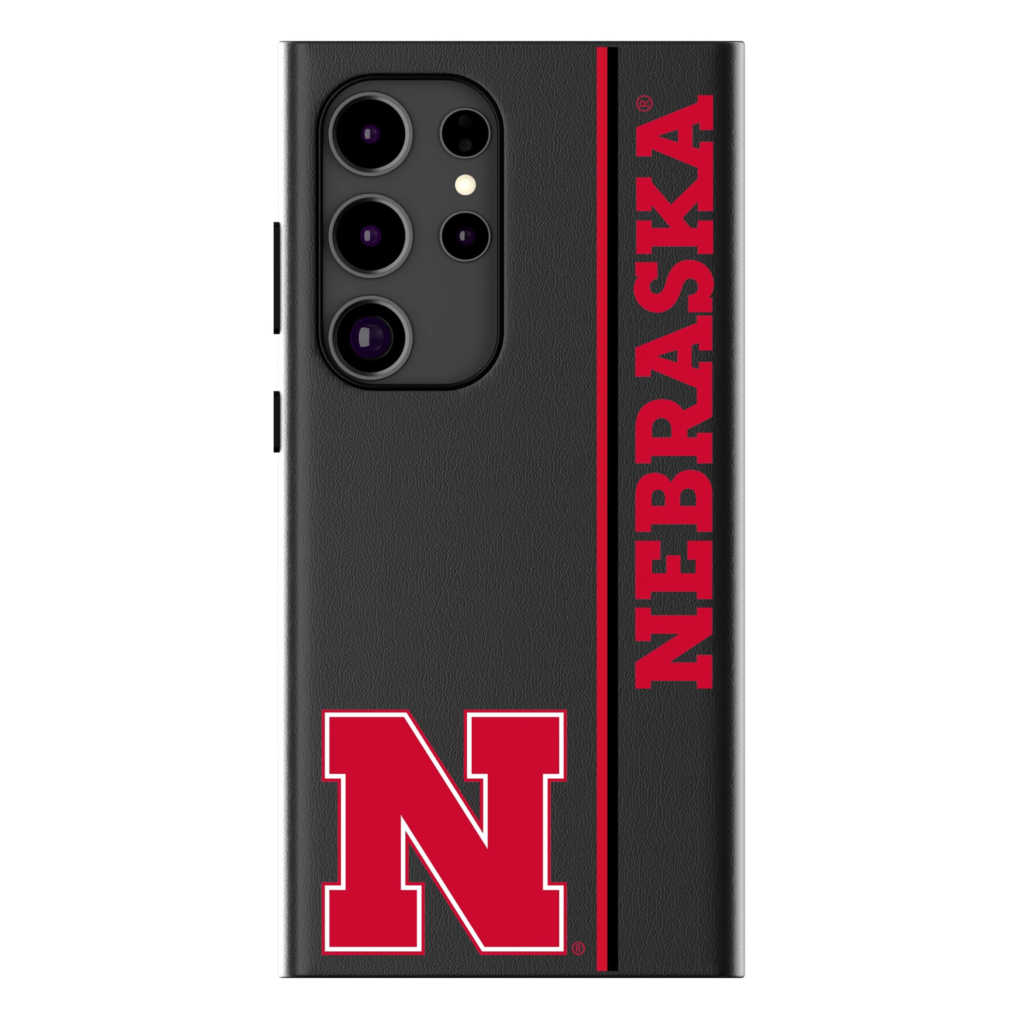 University of Nebraska Huskers Block N Sidebar Galaxy MagSafe Compatible Phone Case for Samsung Galaxy