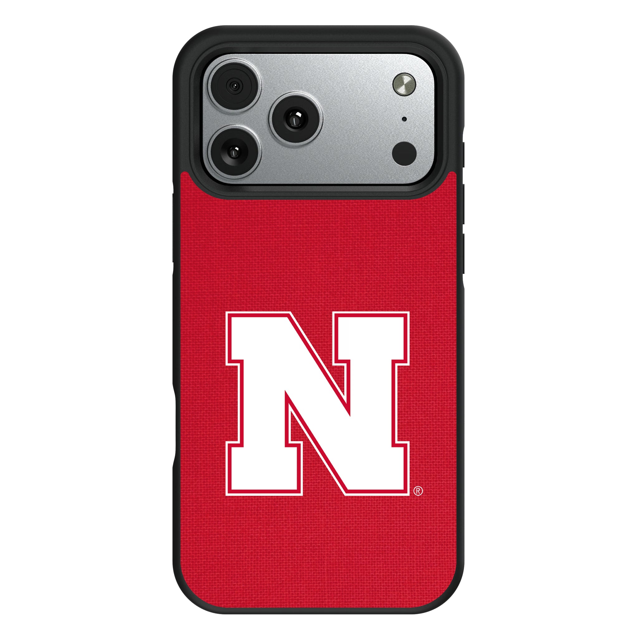 University of Nebraska Huskers Block N Solid iPhone Bump Phone Case for Apple iPhone#Device_iPhone 17 Pro Max