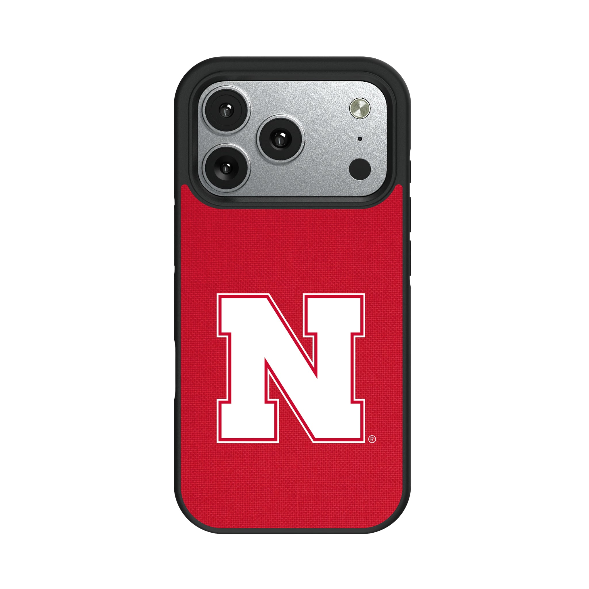 University of Nebraska Huskers Block N Solid iPhone Bump Phone Case for Apple iPhone#Device_iPhone 17 Pro