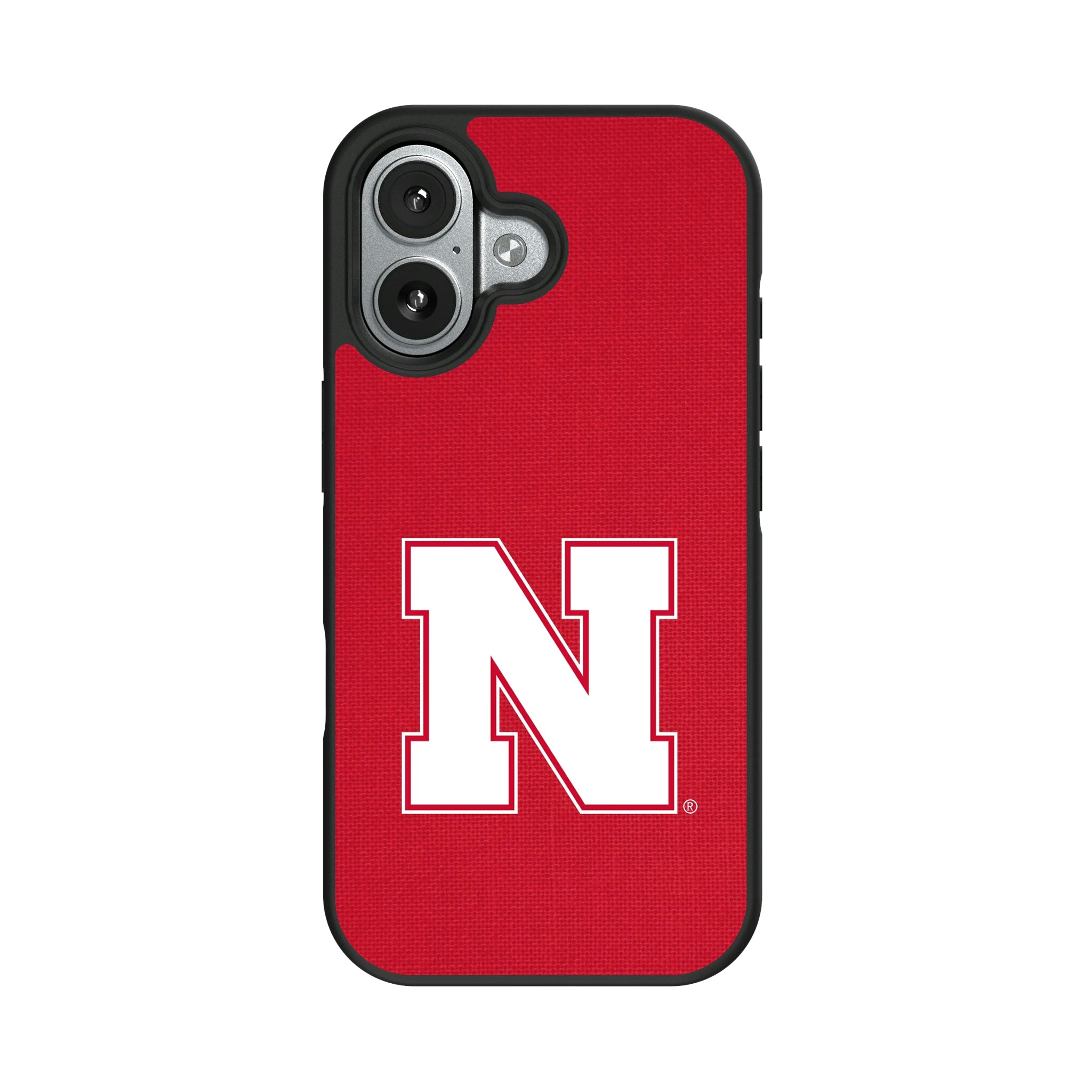 University of Nebraska Huskers Block N Solid iPhone Bump Phone Case for Apple iPhone#Device_iPhone 17