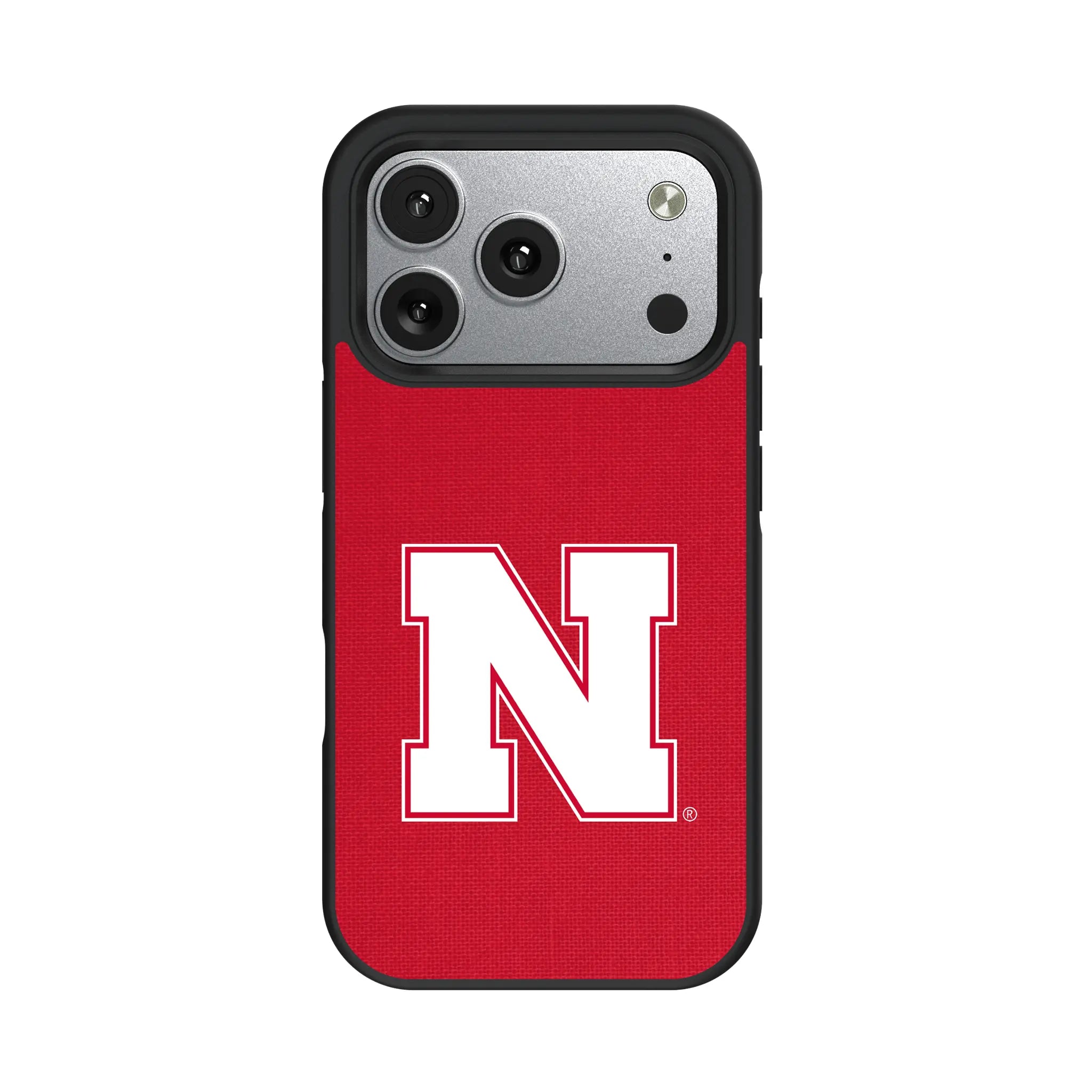 University of Nebraska Huskers Block N Solid iPhone Bump Phone Case for Apple iPhone#Device_iPhone 17 Pro