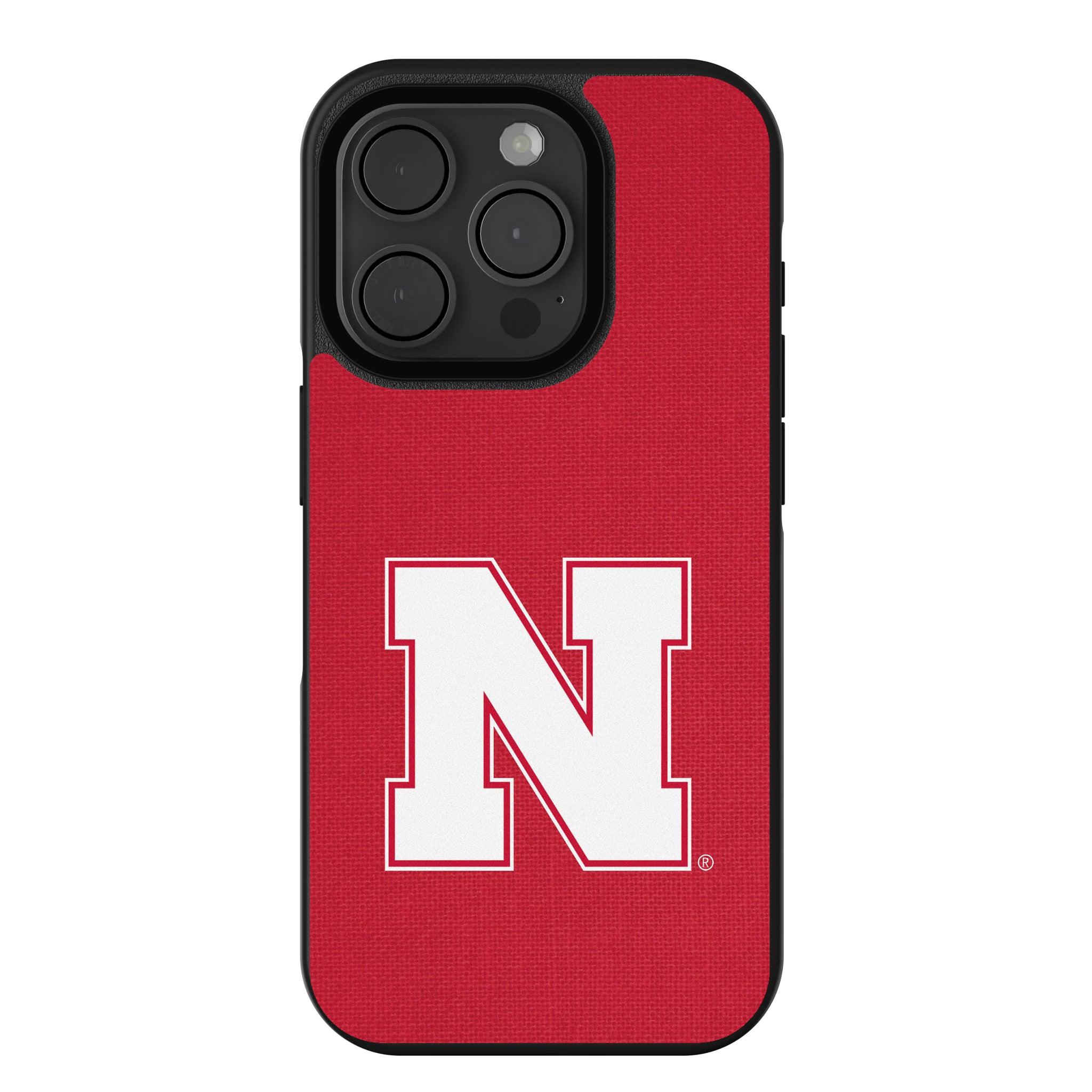 University of Nebraska Huskers Block N Solid iPhone Bump Phone Case for Apple iPhone