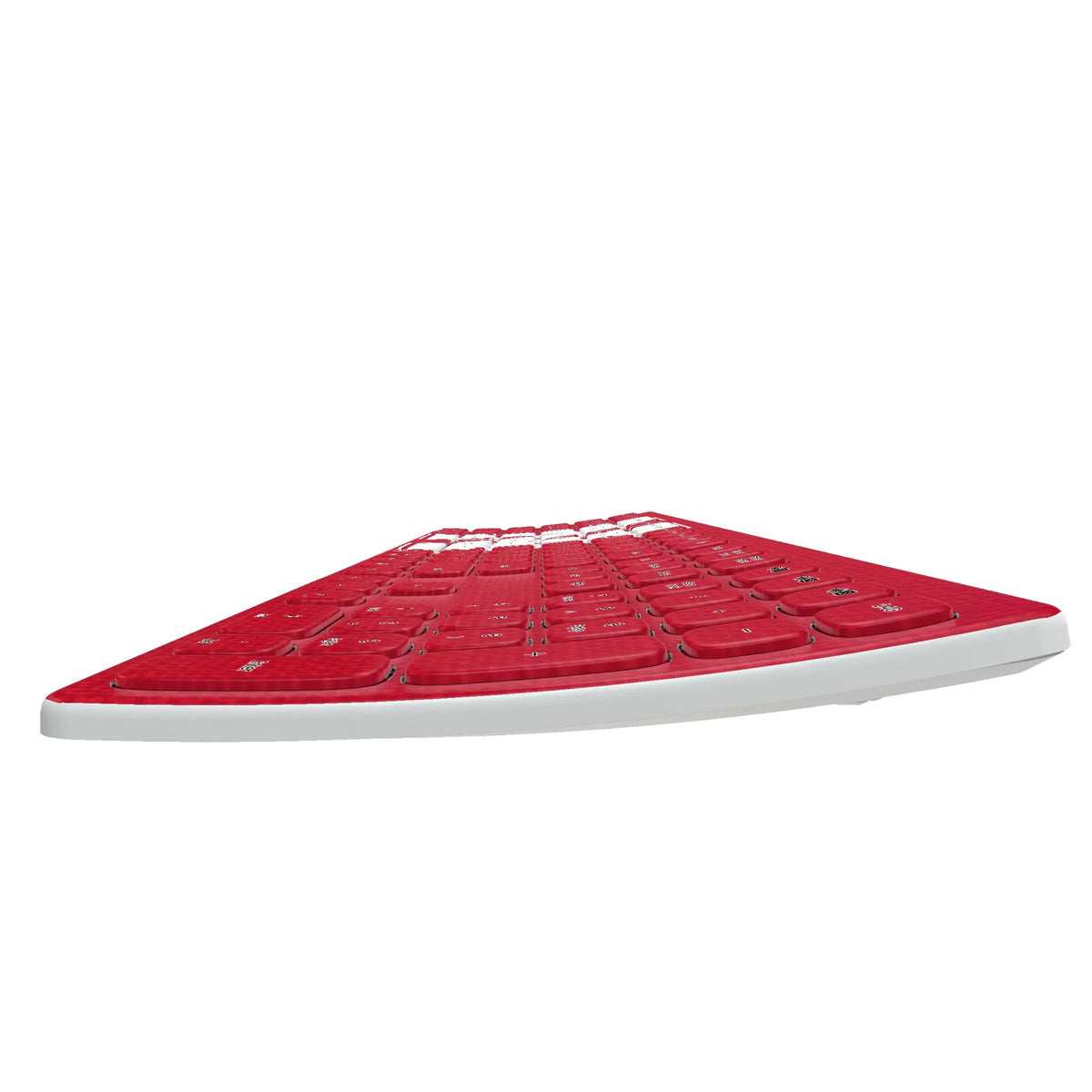 University of Nebraska Huskers Block N Solid KKB605 Curved Wireless Keyboard