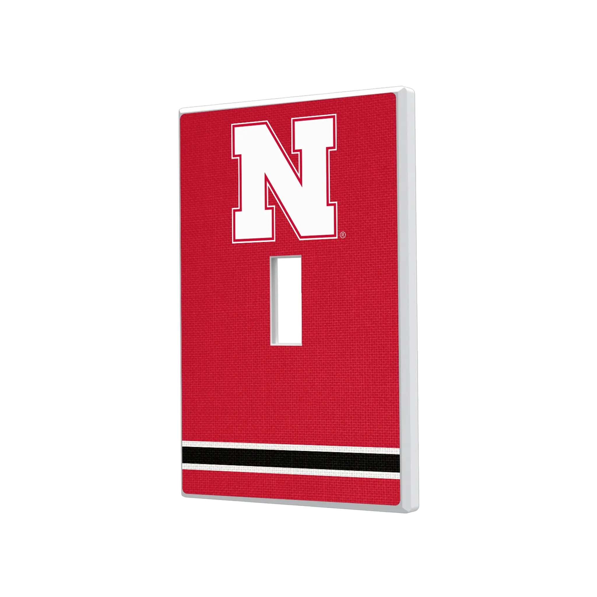 University of Nebraska Huskers Block N Stripe Hidden-Screw Light Switch Plate#Style_Single Toggle