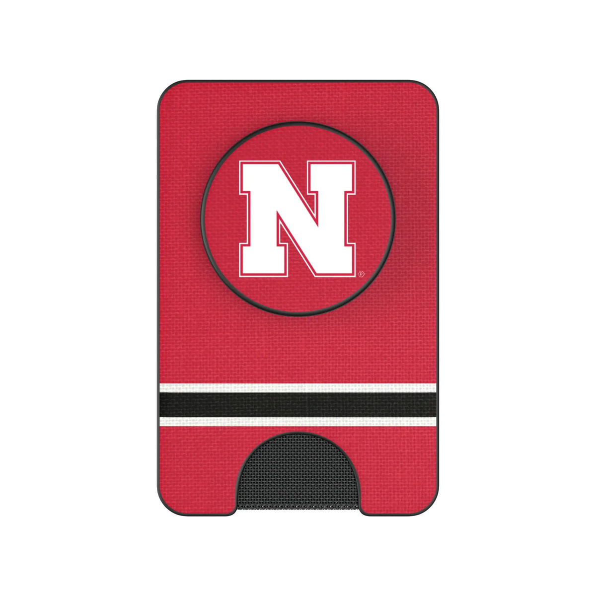 University of Nebraska Huskers Block N Stripe Popsockets Wallet Magnetic