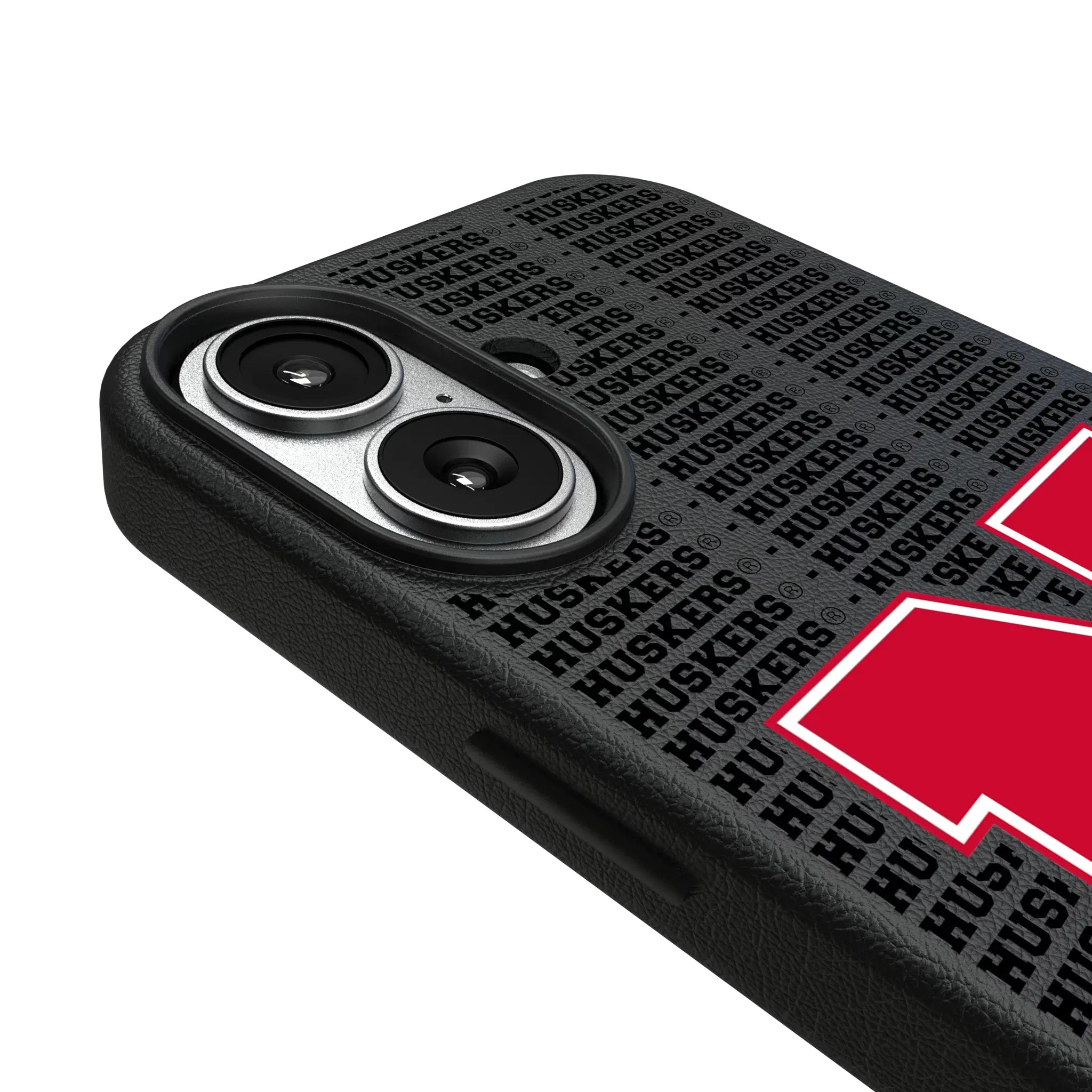 University of Nebraska Huskers Block N Text Backdrop iPhone MagSafe Compatible Phone Case for Apple iPhone - Detail#Device_iPhone 17
