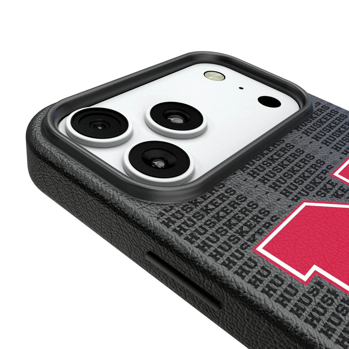 University of Nebraska Huskers Block N Text Backdrop iPhone MagSafe Compatible Phone Case for Apple iPhone - Detail#Device_iPhone 18 Pro Max