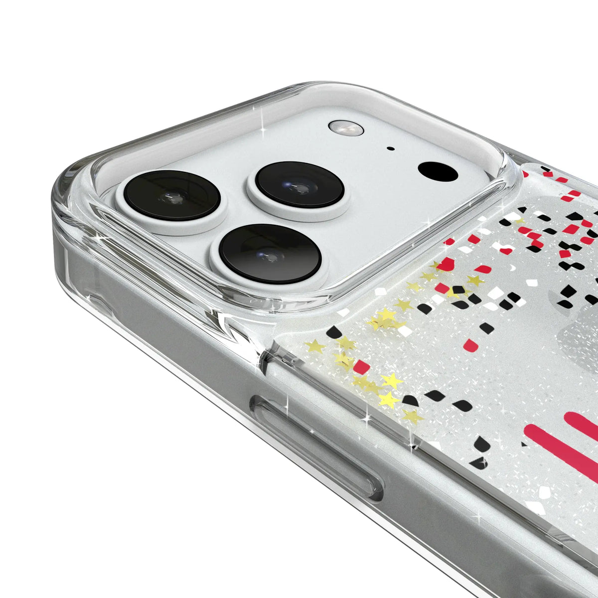 University of Nebraska Huskers Confetti iPhone Glitter Phone Case for Apple iPhone - Detail#Device_iPhone 18 Pro
