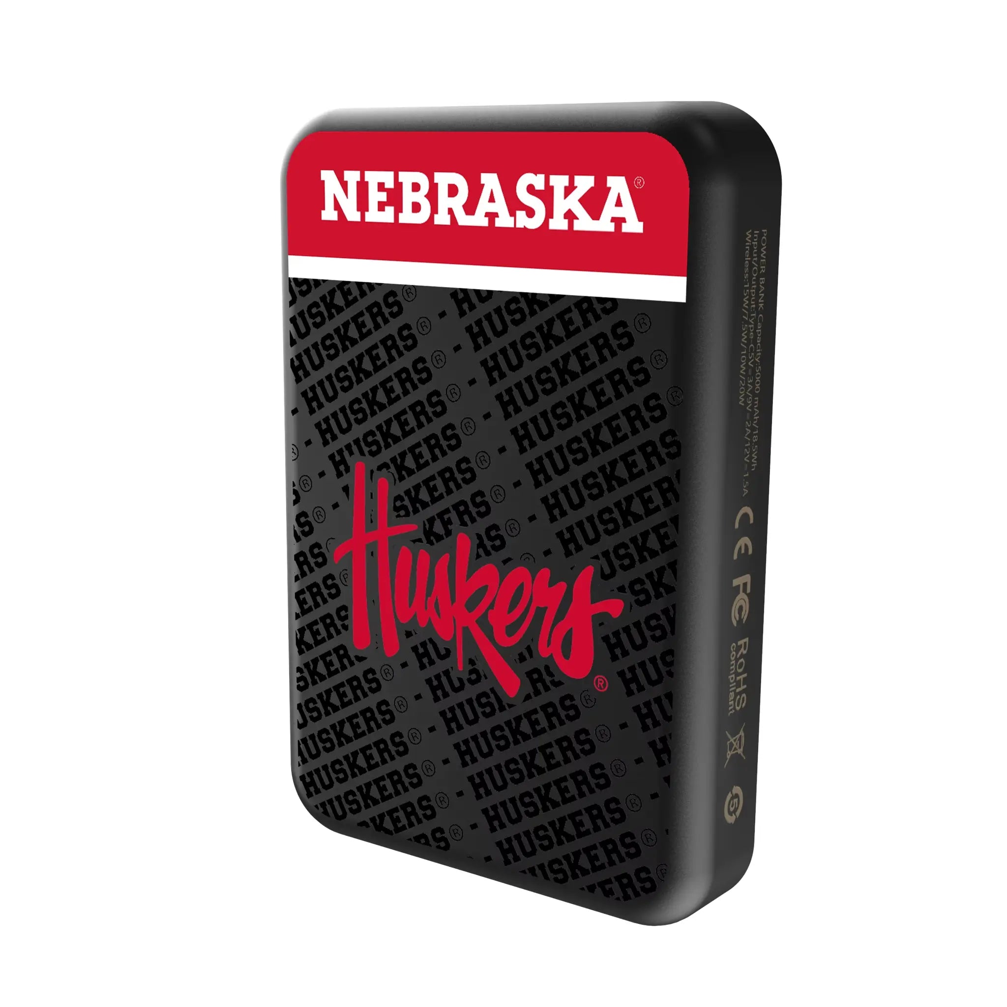 University of Nebraska Huskers Endzone Plus Wireless Mag Power Bank