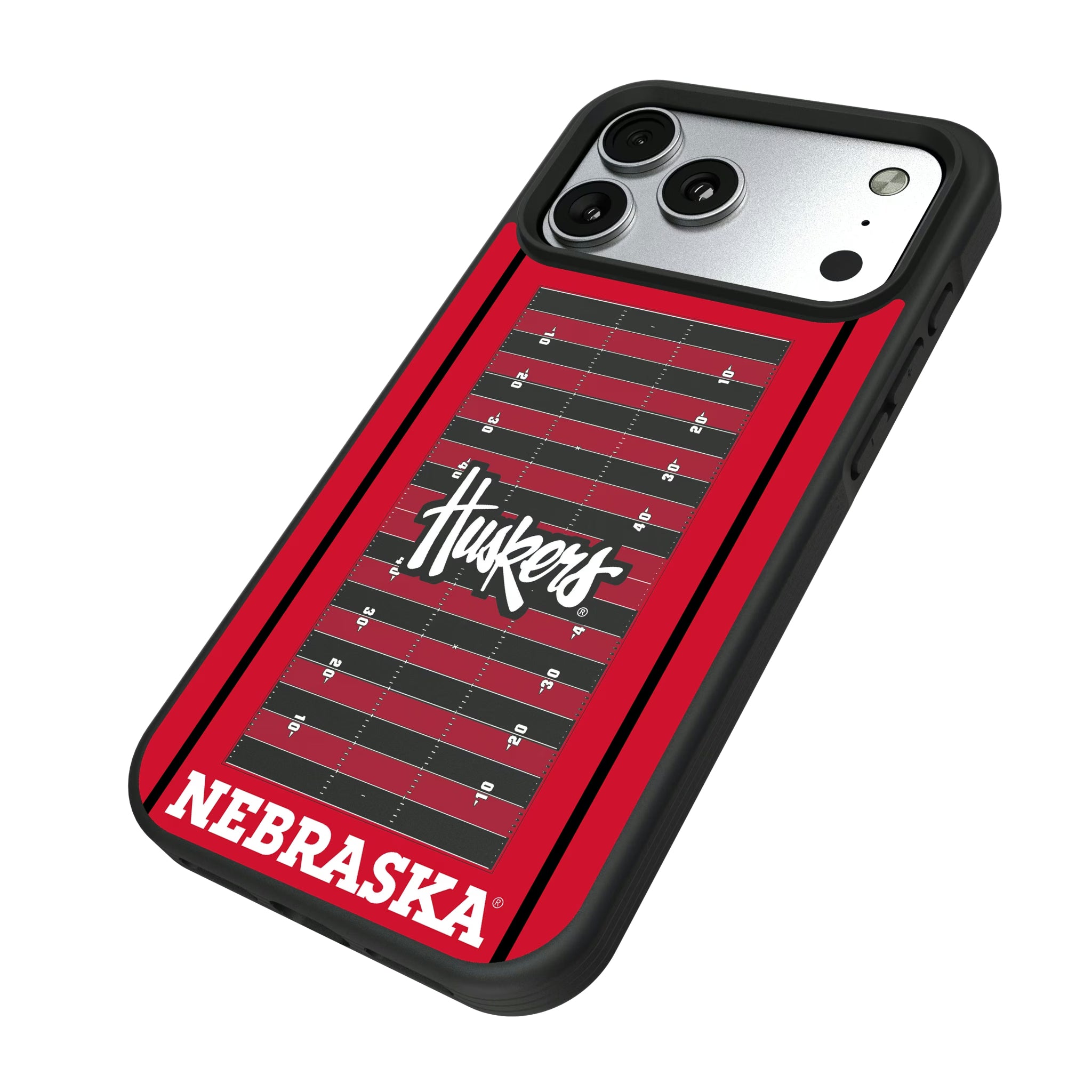 University of Nebraska Huskers Field iPhone Bump Phone Case for Apple iPhone - Isometric View#Device_iPhone 17 Pro Max