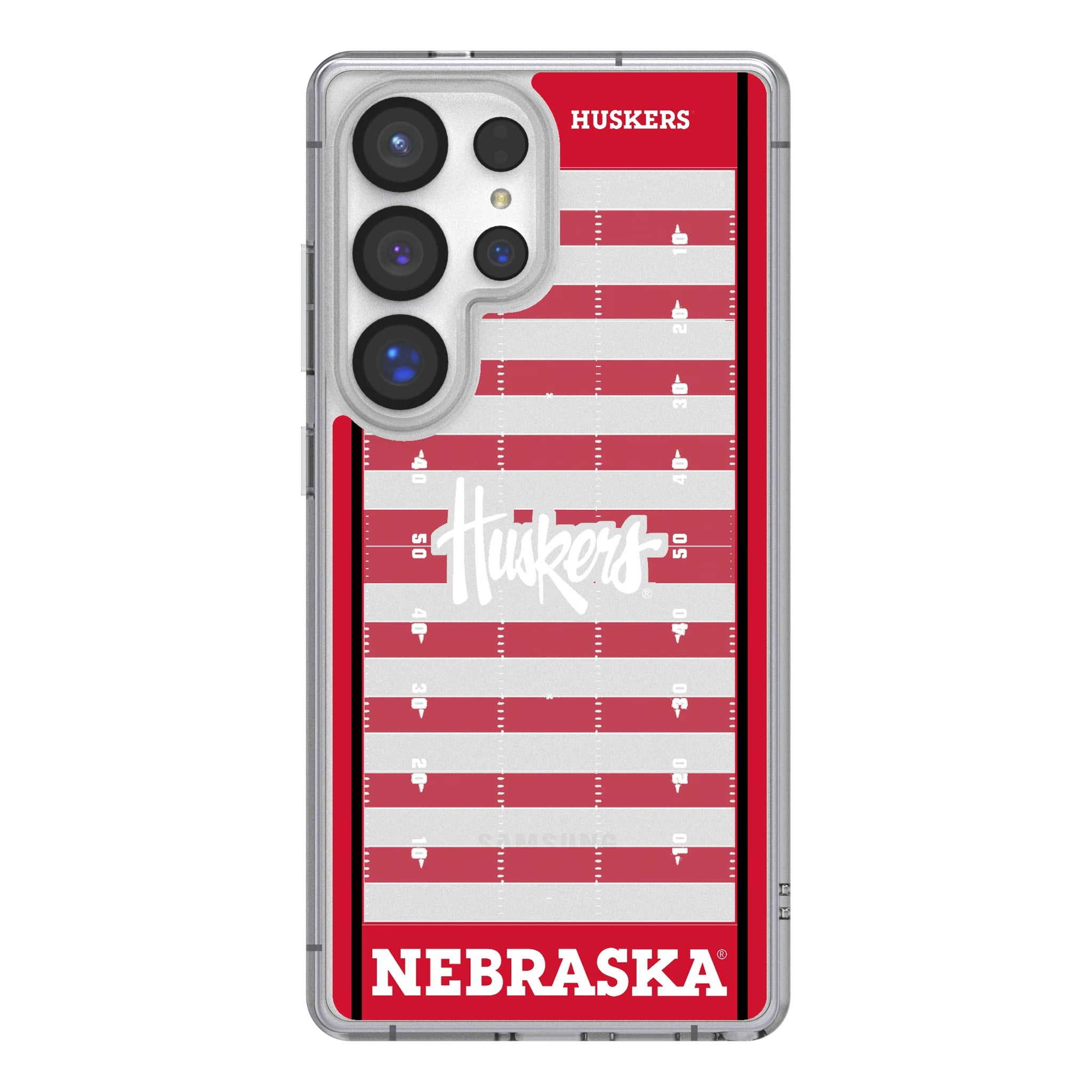University of Nebraska Huskers Field Galaxy Clear Phone Case for Samsung Galaxy