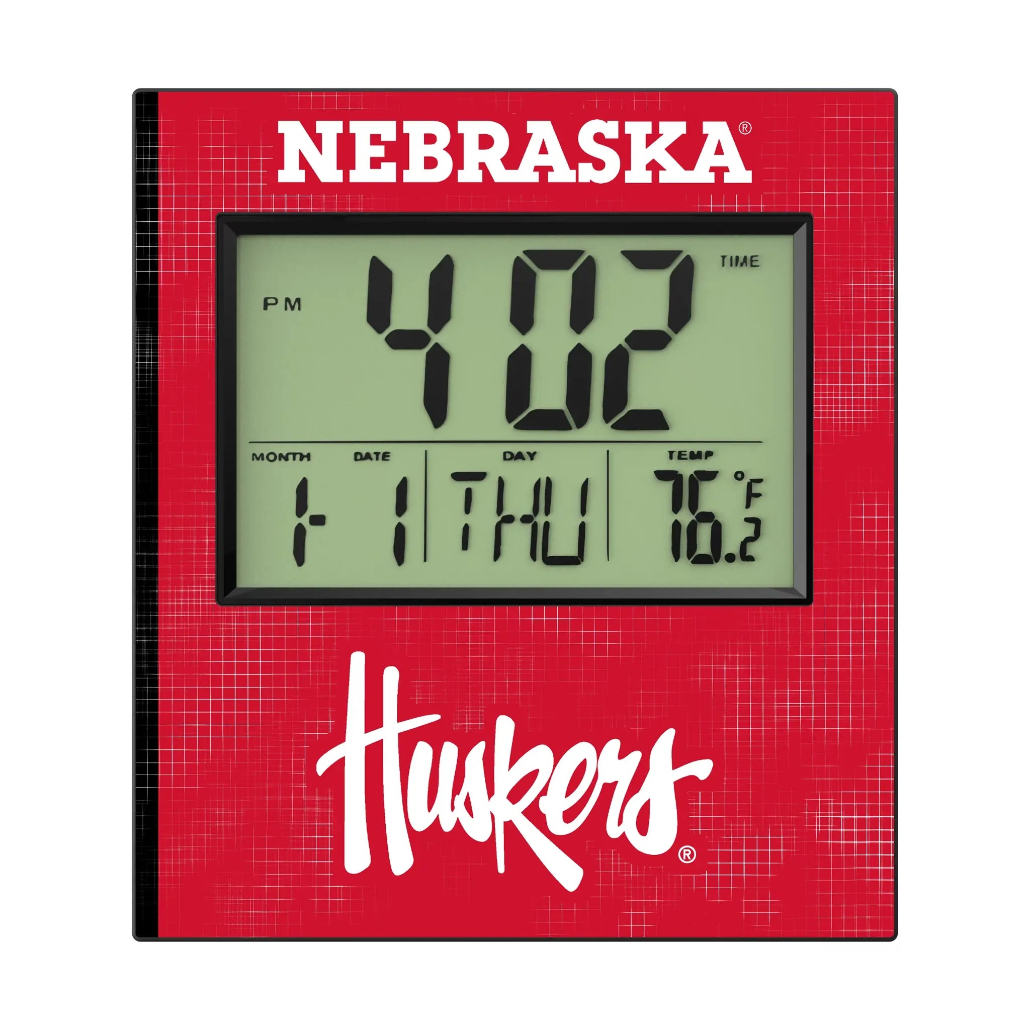 University of Nebraska Huskers Hatch Wall Clock
