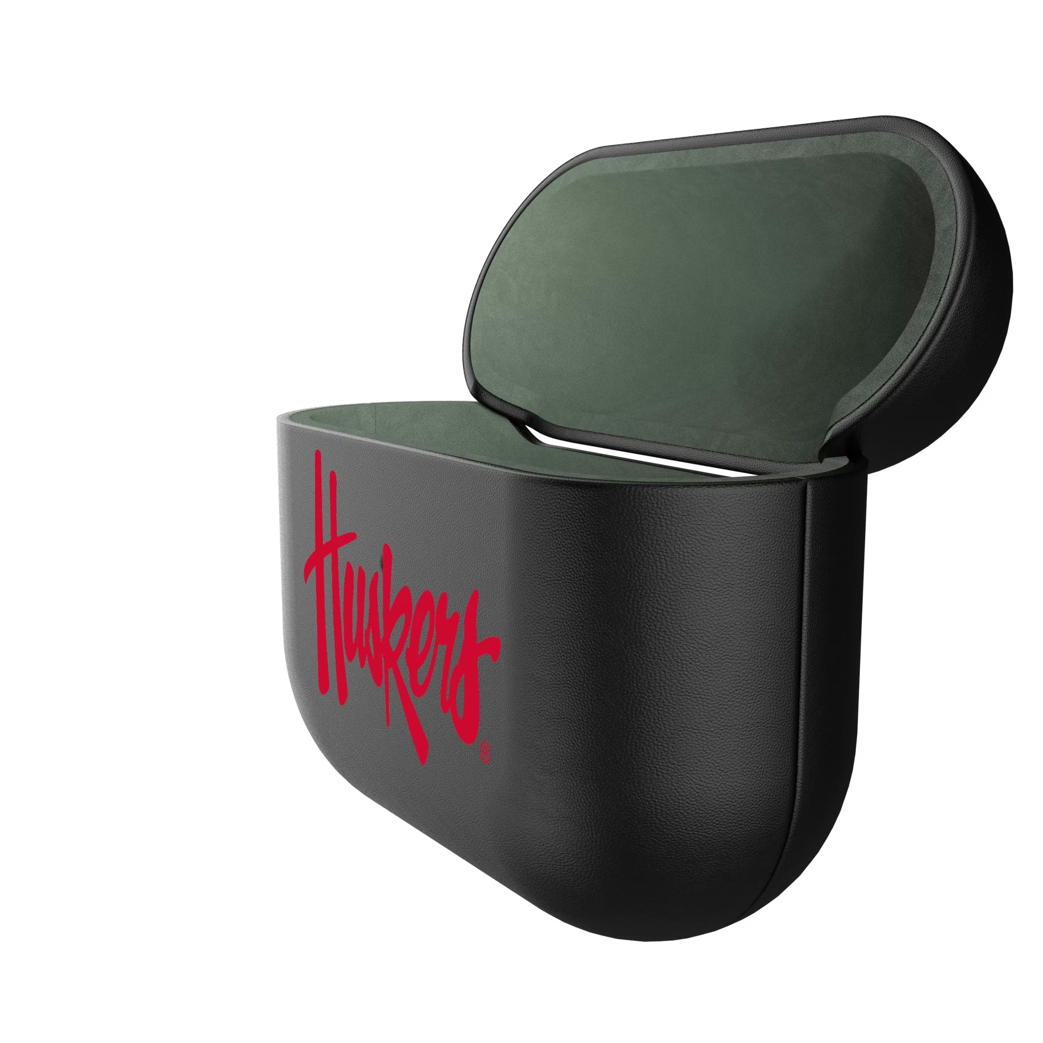 University of Nebraska Huskers Insignia AirPods AirPod Case Cover - Isometric View#Device_AirPods 3rd Gen