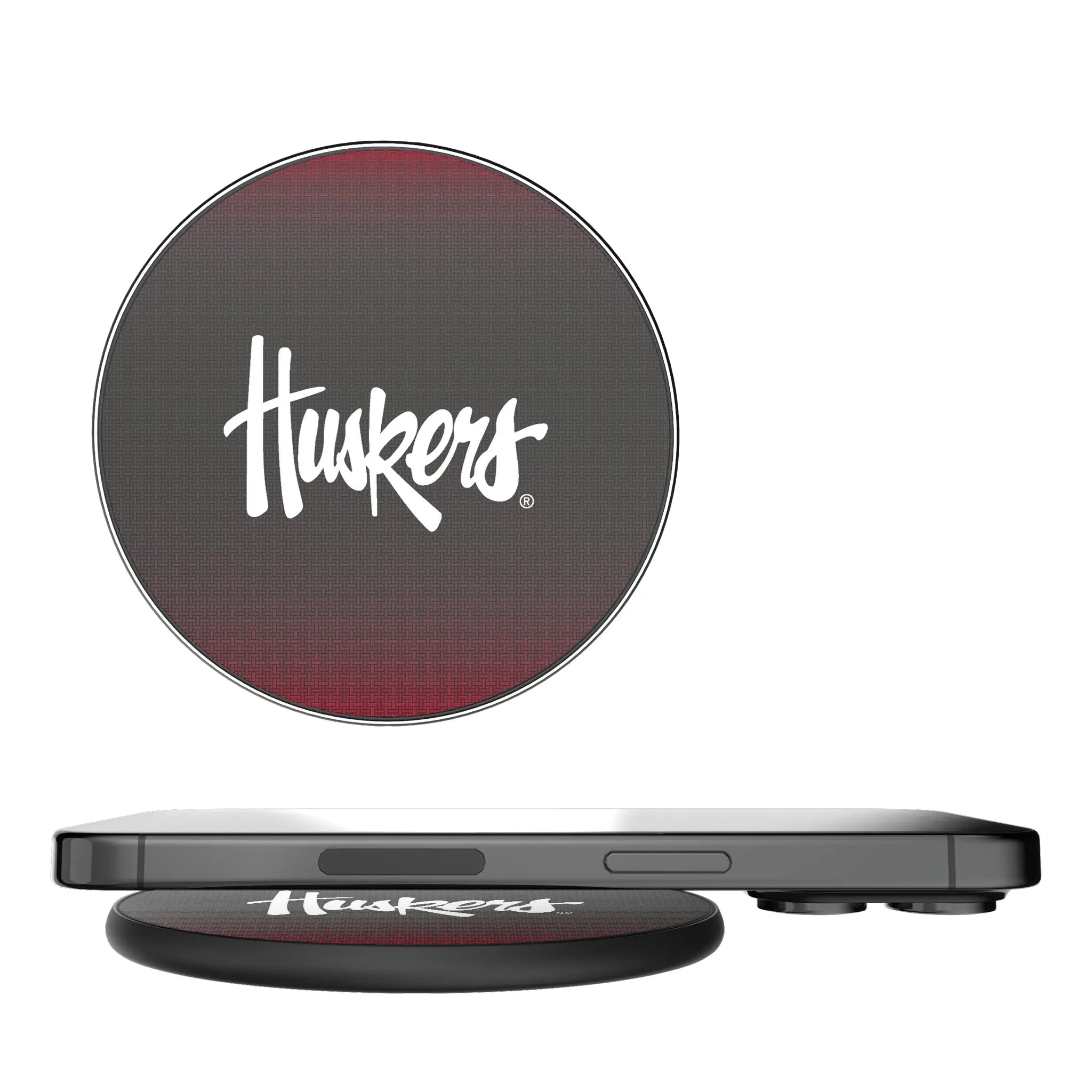 University of Nebraska Huskers Linen 15-Watt Wireless Charger