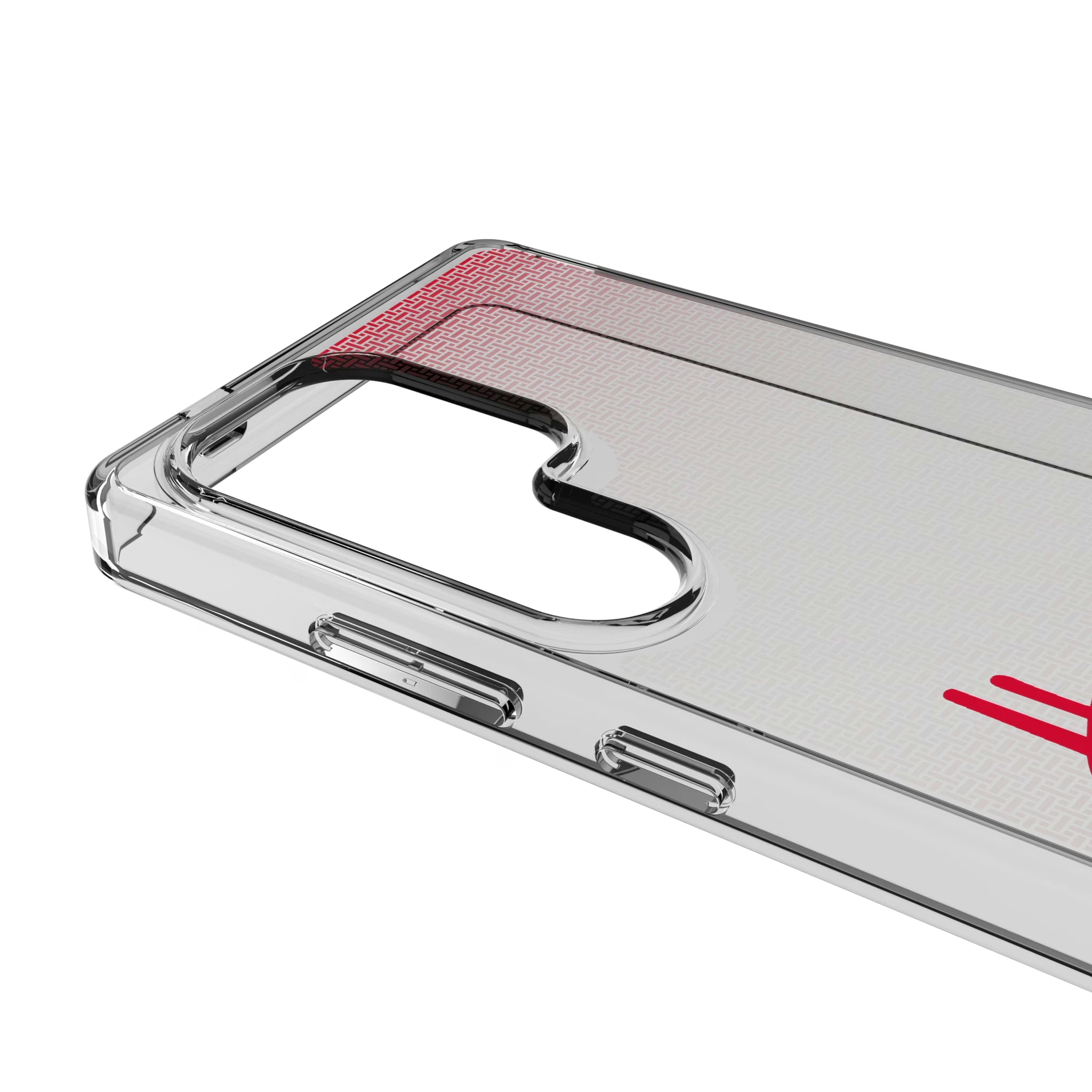 University of Nebraska Huskers Linen Galaxy Clear Phone Case for Samsung Galaxy - Detail
